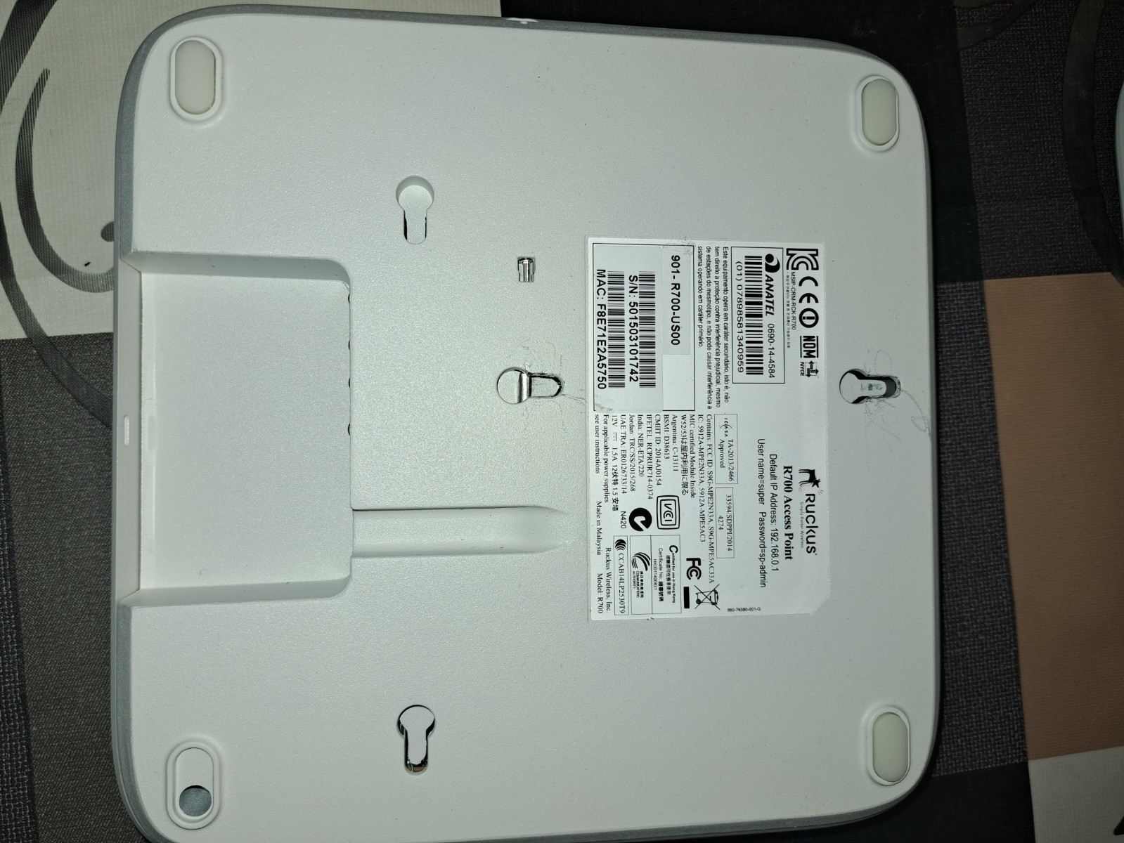 Ruckus Wireless  R700 Dual Band Access Point - 901-R700-US00