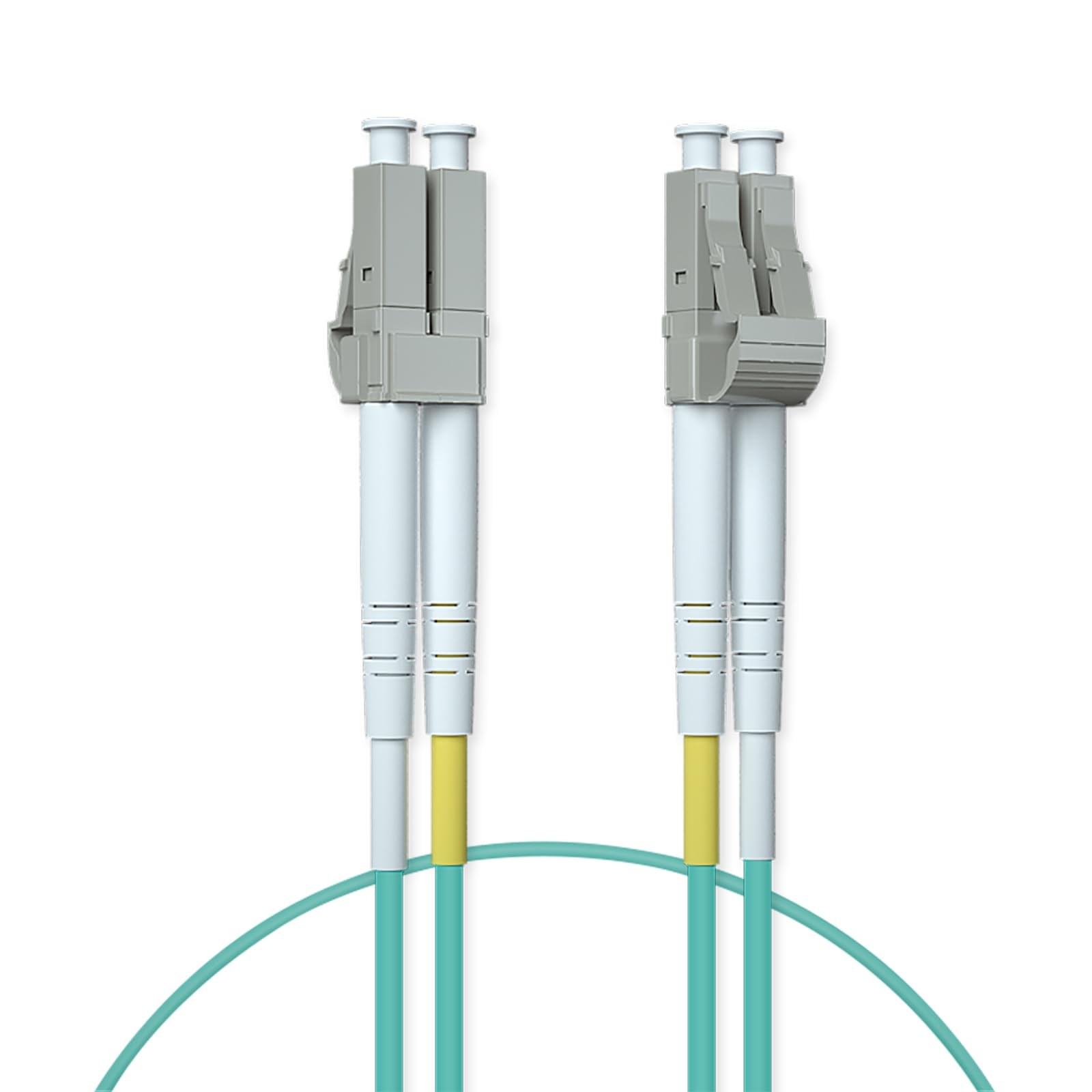 4 PCS OM3 LC To LC Fiber Patch Cable 10G Multimode Duplex 50/125m 2m 6.5 FT