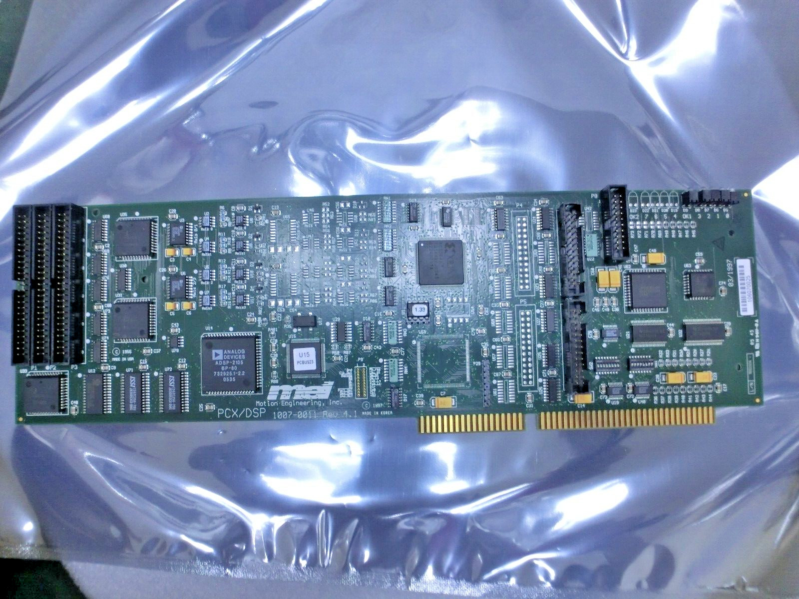 MEI PCX/DSP 1007-0011 Rev 4.1 Motion Control Card,A003-0008 Rev 5,unuse,kr_,8844