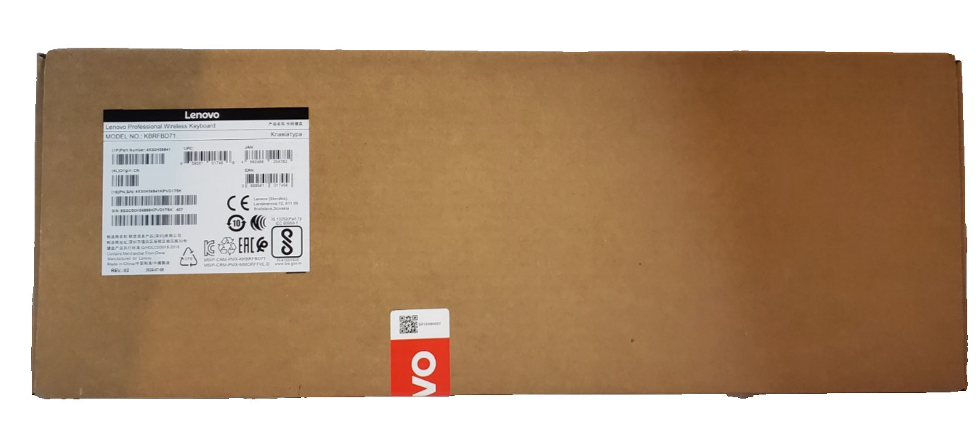 Lenovo Professional Wireless Keyboard 4X30H56841