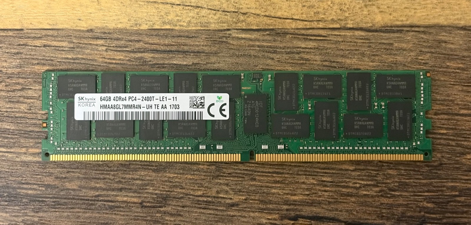 SK hynix 64GB 4DRx4 PC4-2400T DDR4 ECC HMAA8GL7MMR4N-UH Server Memory