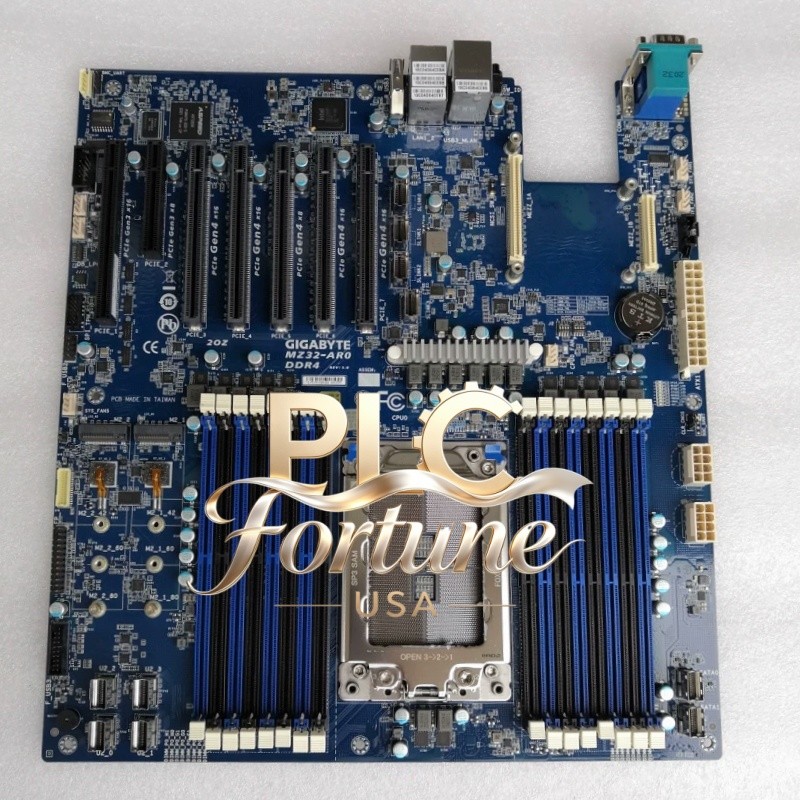 Used Gigabyte MZ32-AR0 Server Motherboard AMD EPYC 7001/7002/7003 SP3 Single CPU