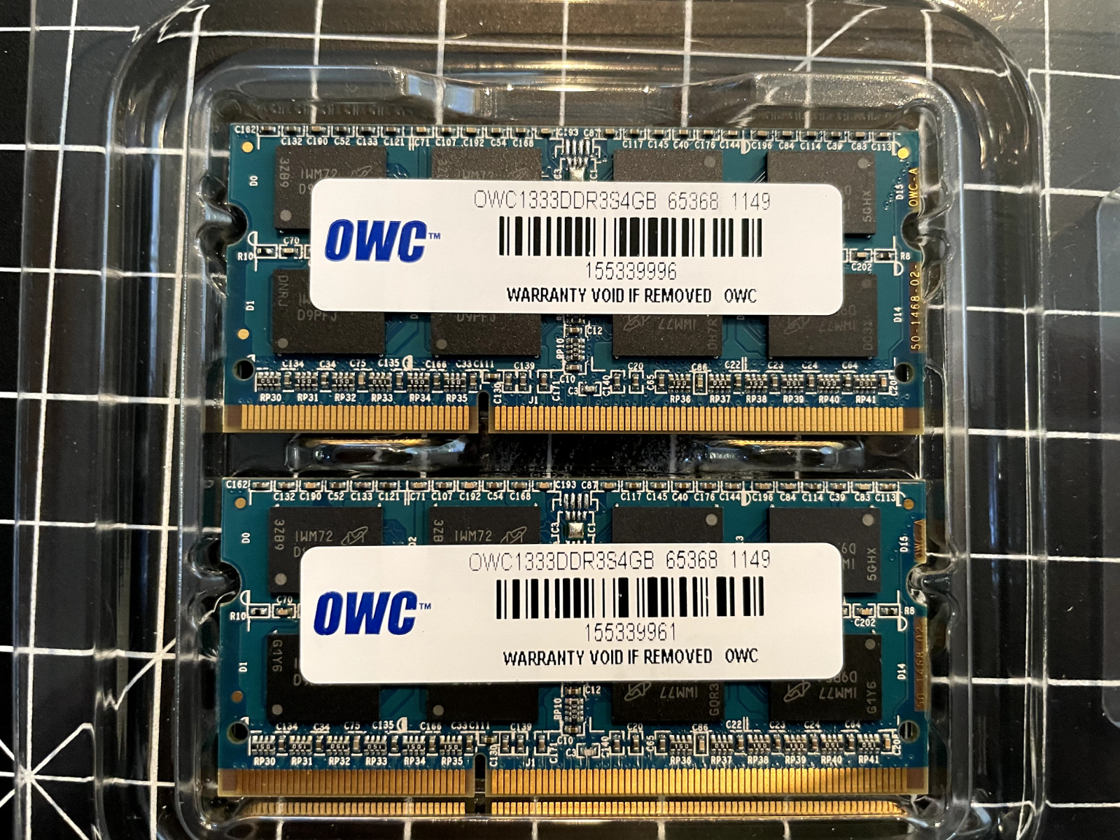 8GB (2x4GB) OWC RAM, OWC1333DDR3S4GB