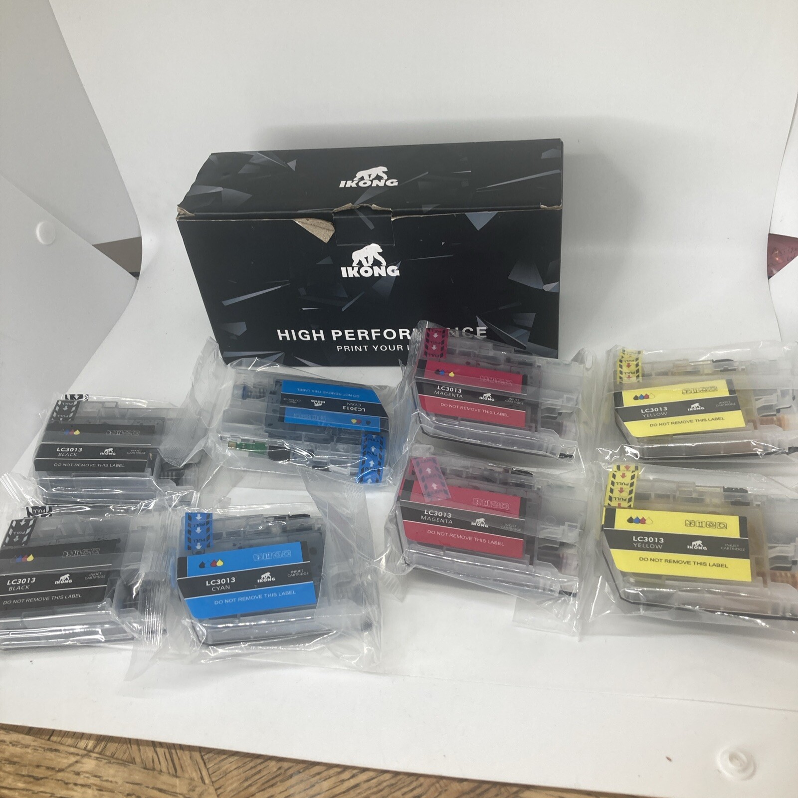 Sealed IKONG Compatible Replacement LC3013 Ink Cartridges 8 Pack, Open Box, EX22
