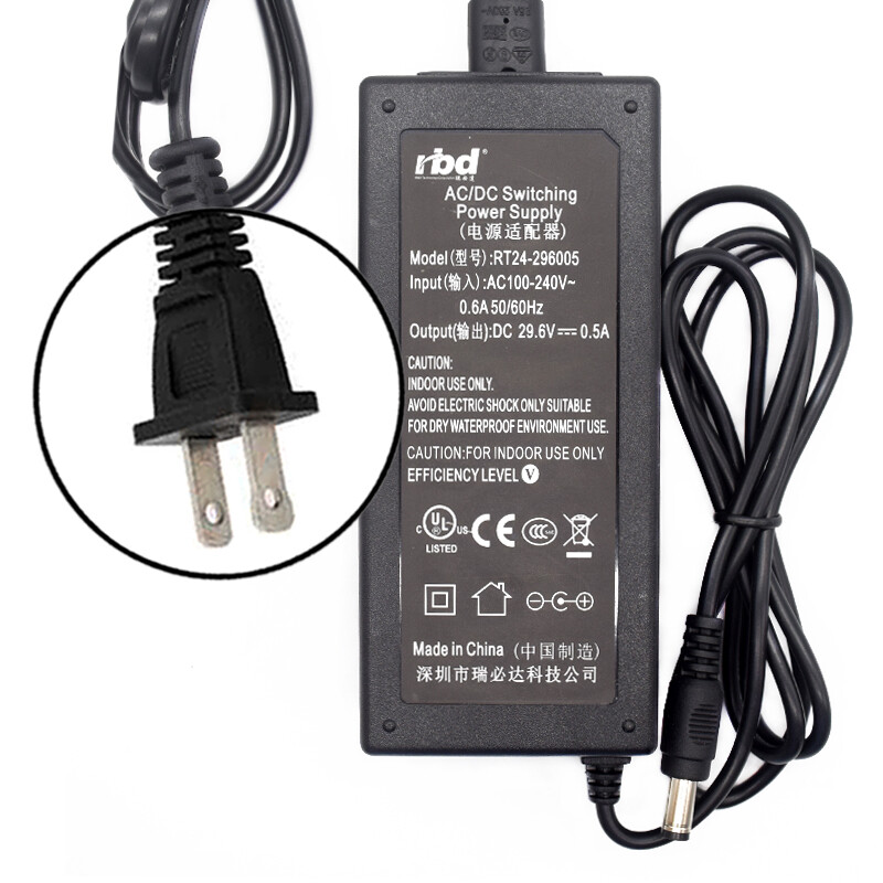 Genuine rbd RT24-296005 Recliner Switching Power Supply AC Adapter