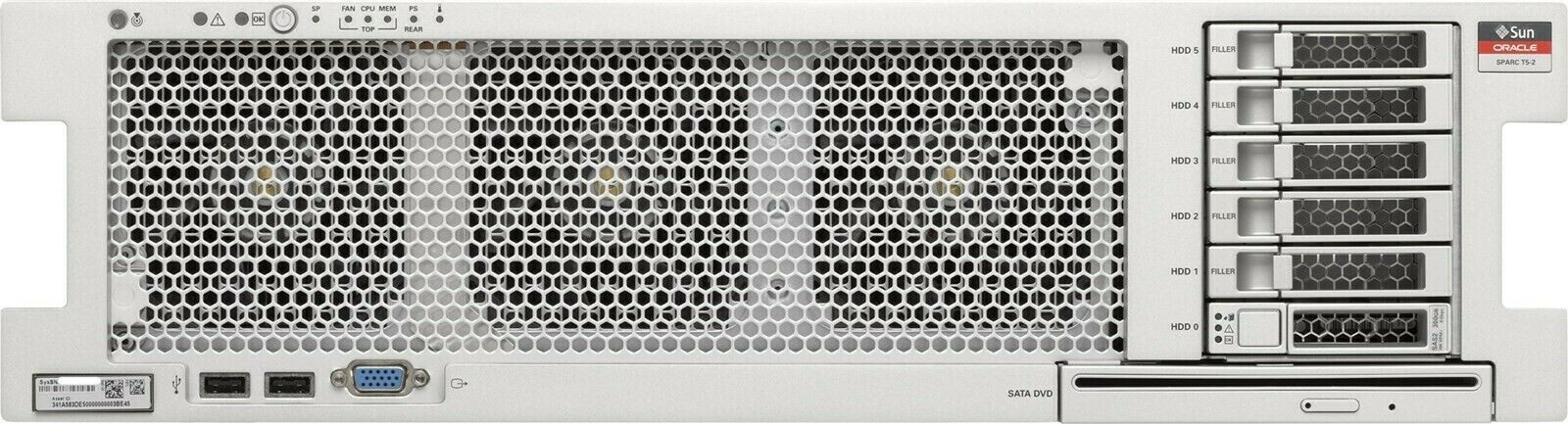 SUN Oracle SPARC T5-2 / 1x 3.6Ghz/ 512Gb/ 2 x 600GbHd, (**16x32Gb Dimms**)