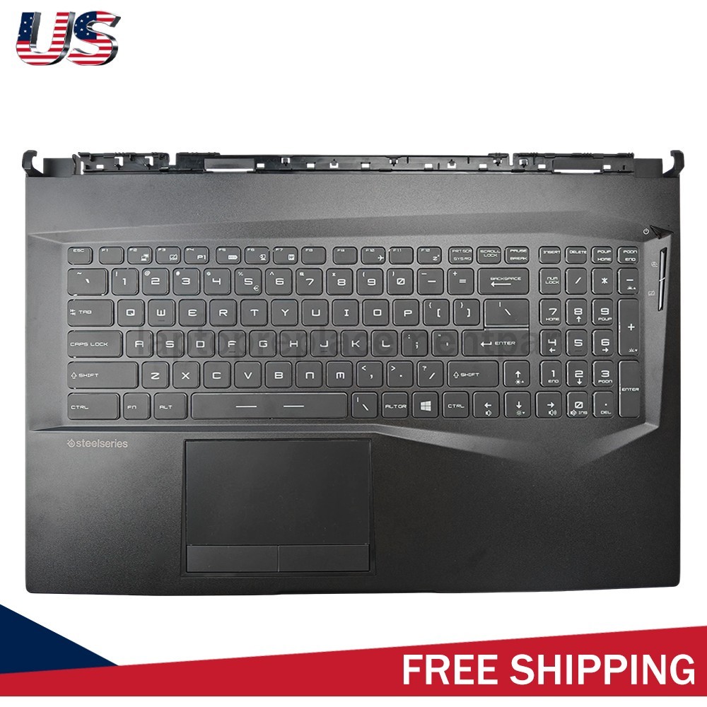 New For MSI GE75 Palmrest Keyboard Full Color Backlit 3077E2C213Y US