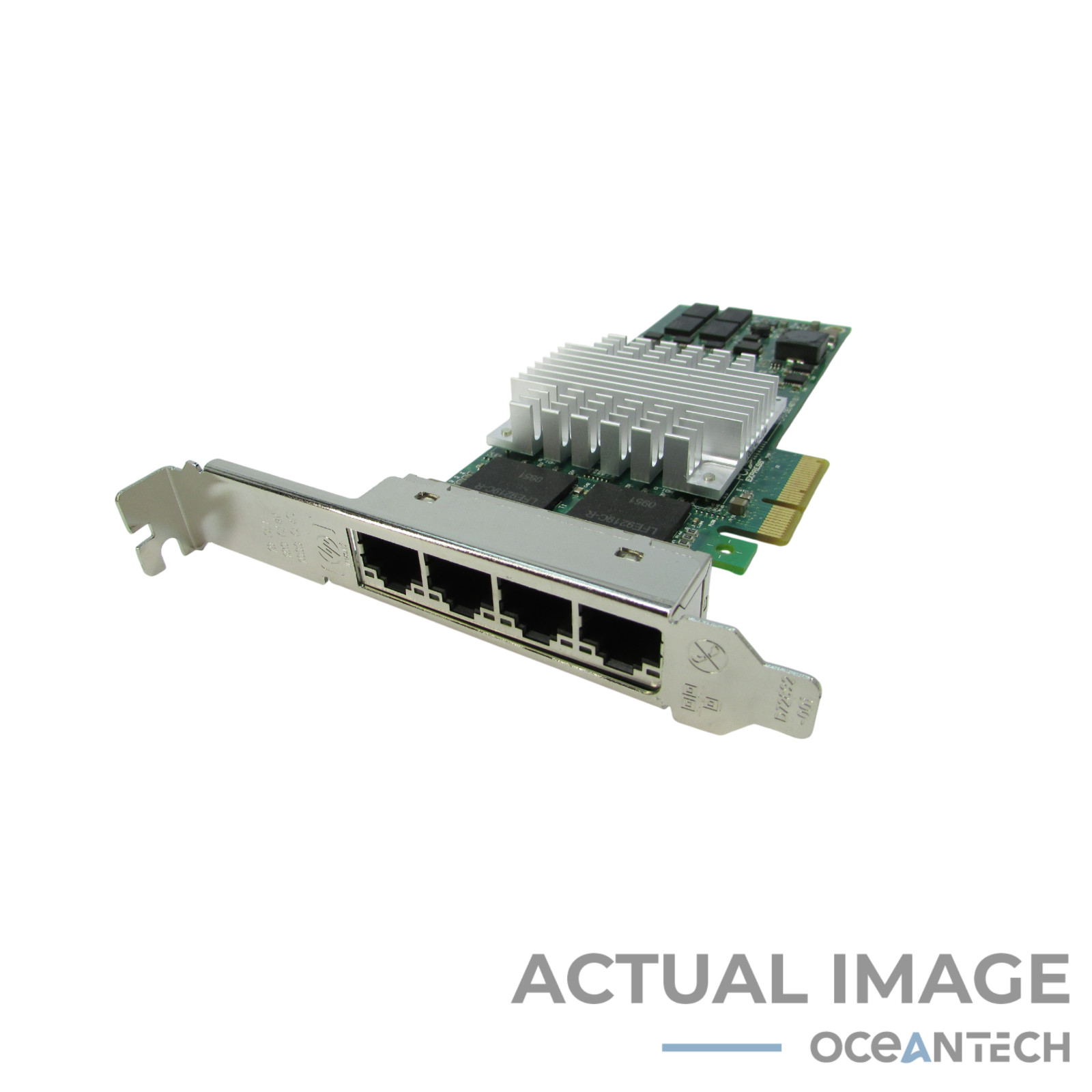 HP NC364T Quad Port RJ-45 10/100/1000 1G PCIe Network Adapter NIC 436431-001 HP