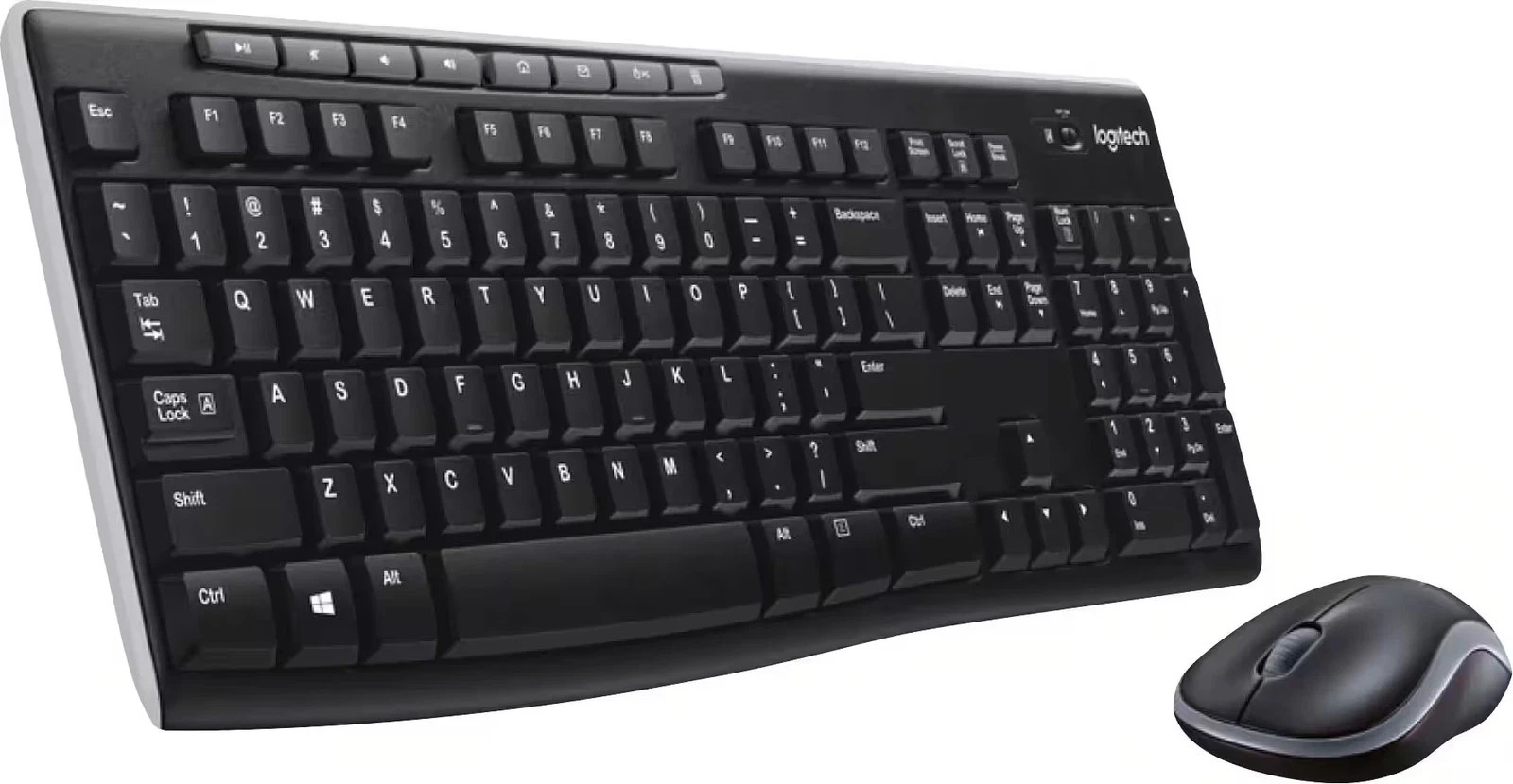 Logitech MK270 Full-size Wireless 2.4G Membrane Keyboard and Mouse Bundle PC/MAC