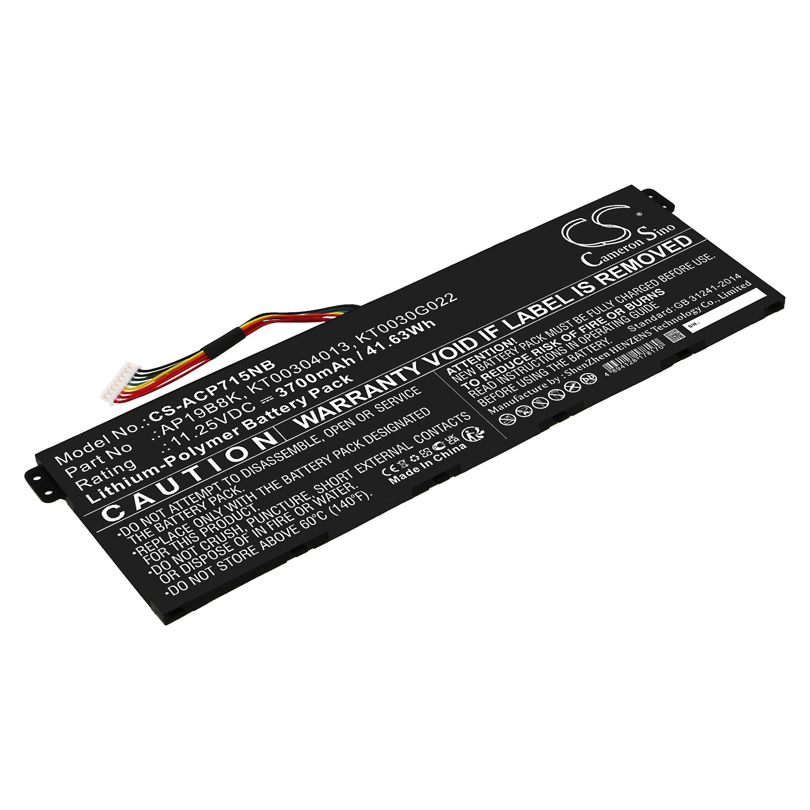 BATTERIE 3700mAh Type AP19B8K For Acer TravelMate B3 TMB311 P2 TMP214 TMP215