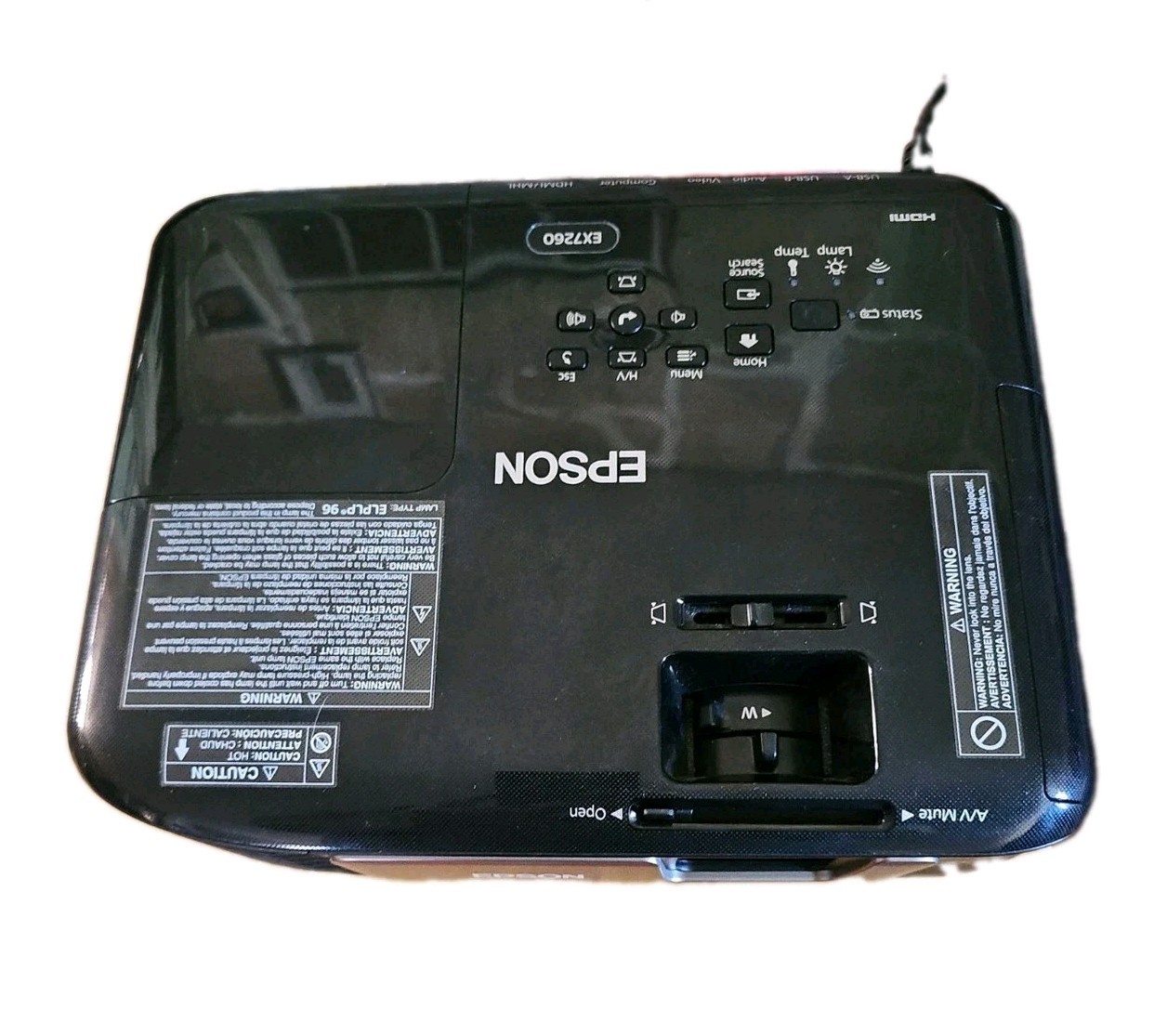 Epson Pro EX7260 Wireless WXGA 3LCD Projector 10 Lamp Hr No Remote