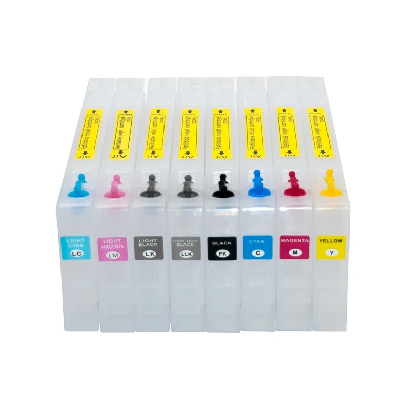 8Color 300ml T5651-T5659 Refillable Ink Cartridge with Chip For Epson 4800