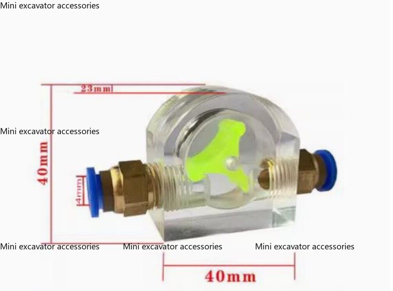 1PC Engraving Machine Flow Meter Water Cooling Monitor 6/8/10/12/14/16mm NEW