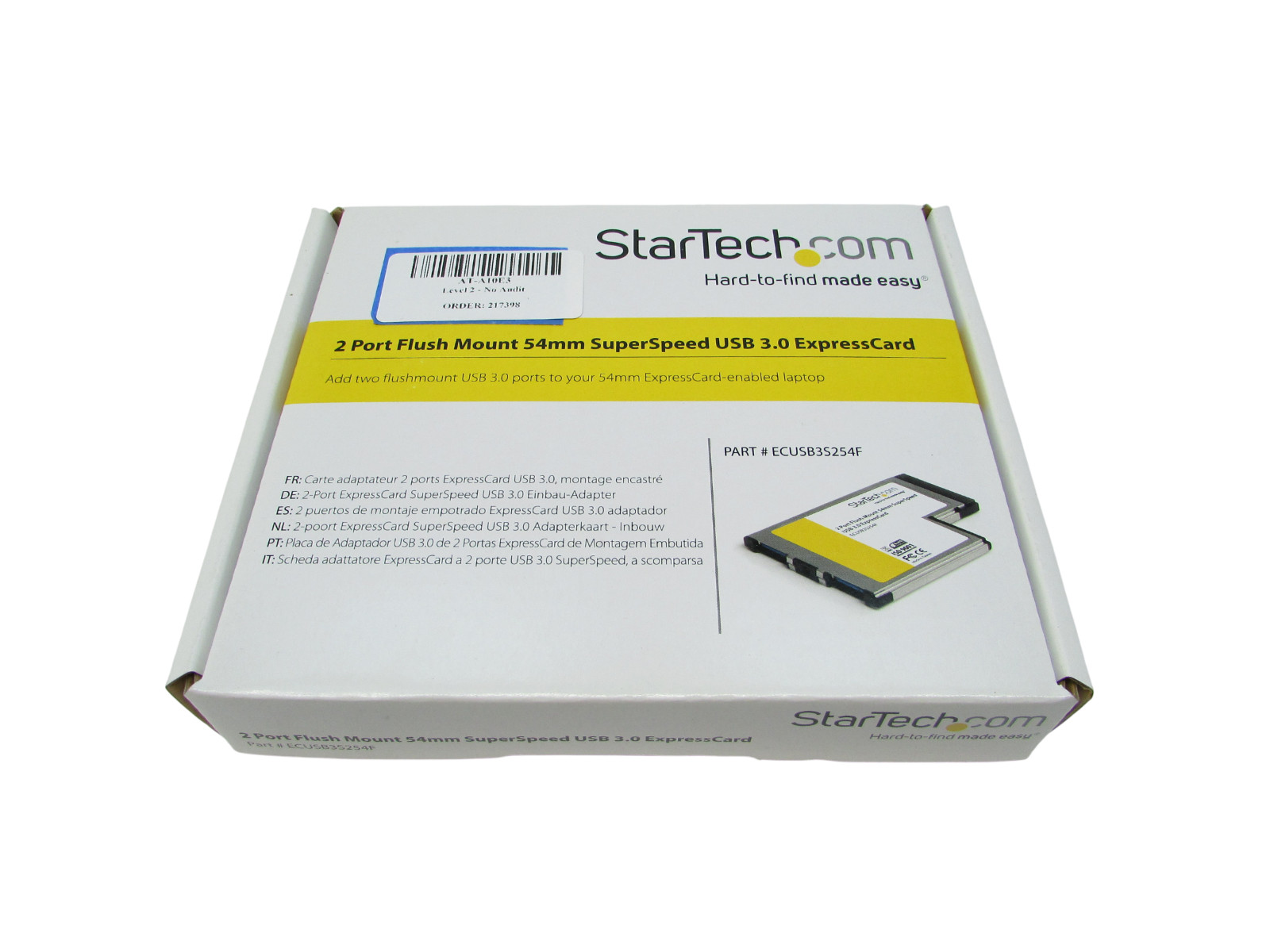 New StarTech ECUSB3S254F 2 Port Flush Mount ExpressCard 54mm