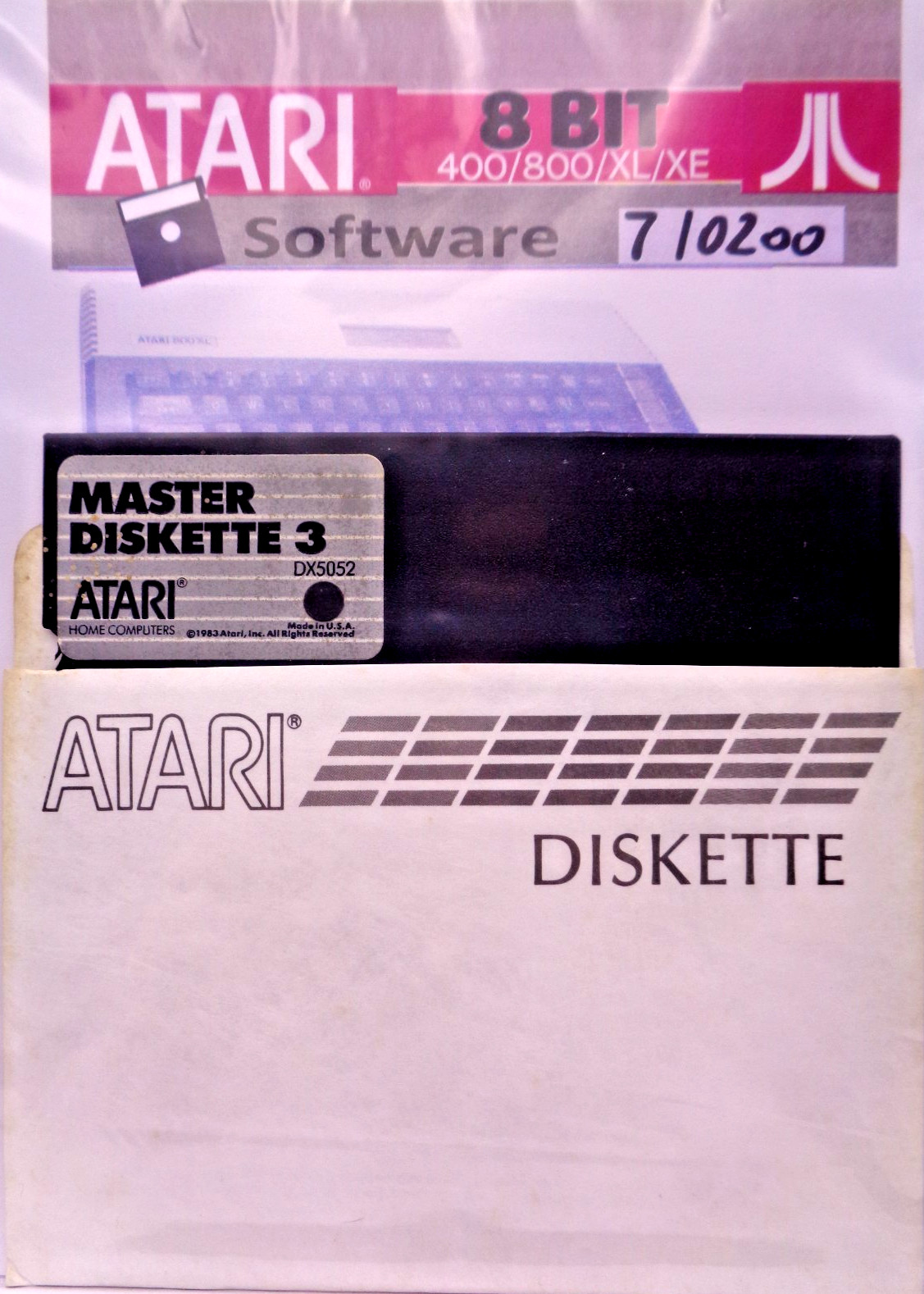 ATARI XL/XE -- ATARI MASTER FLOPPY DISK 3 DX5052 (ATARI - DISK)
