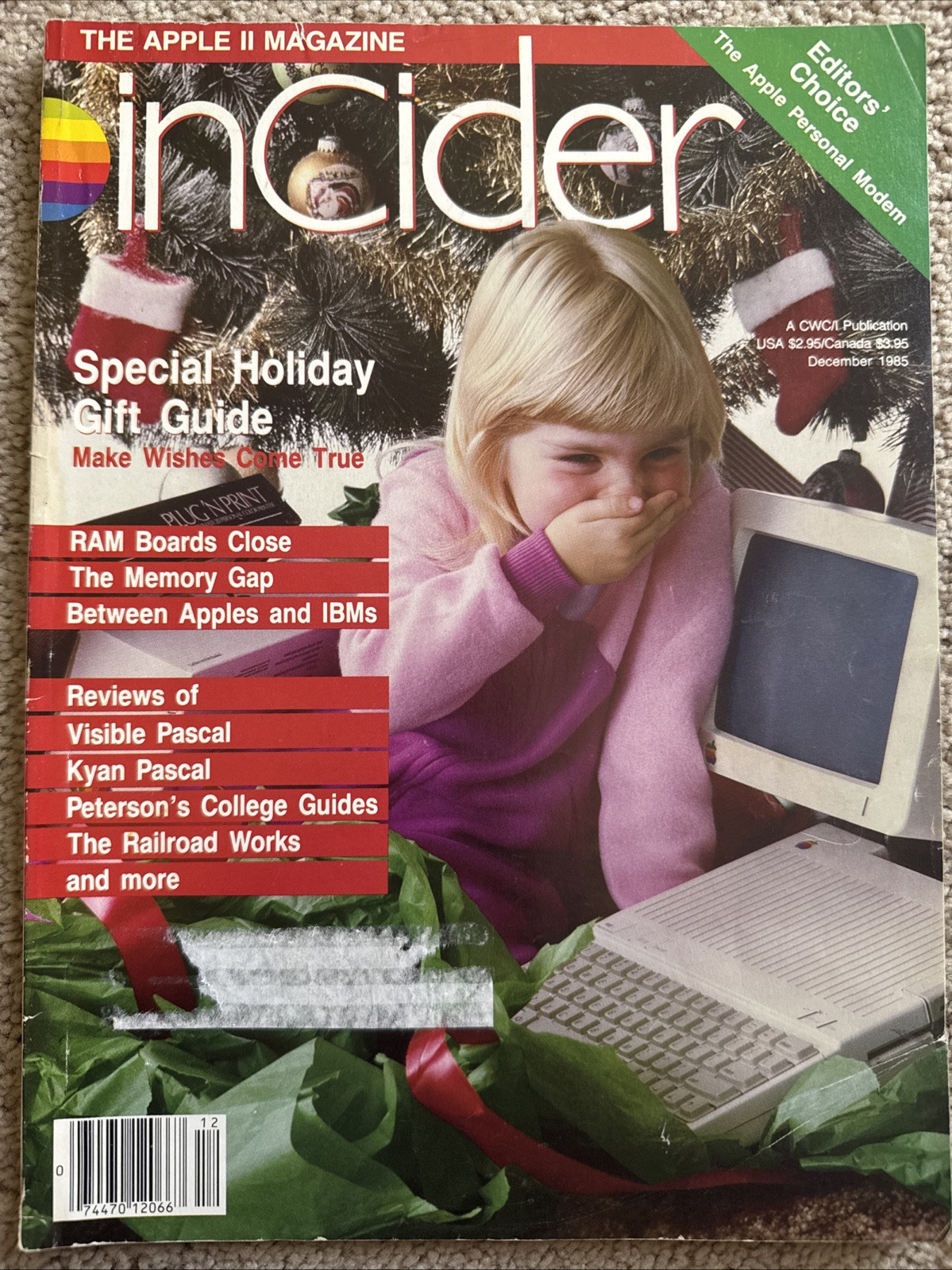 1985VINTAGE InCider, A+ and InCider/A+ Magazine Holiday Gift Guide