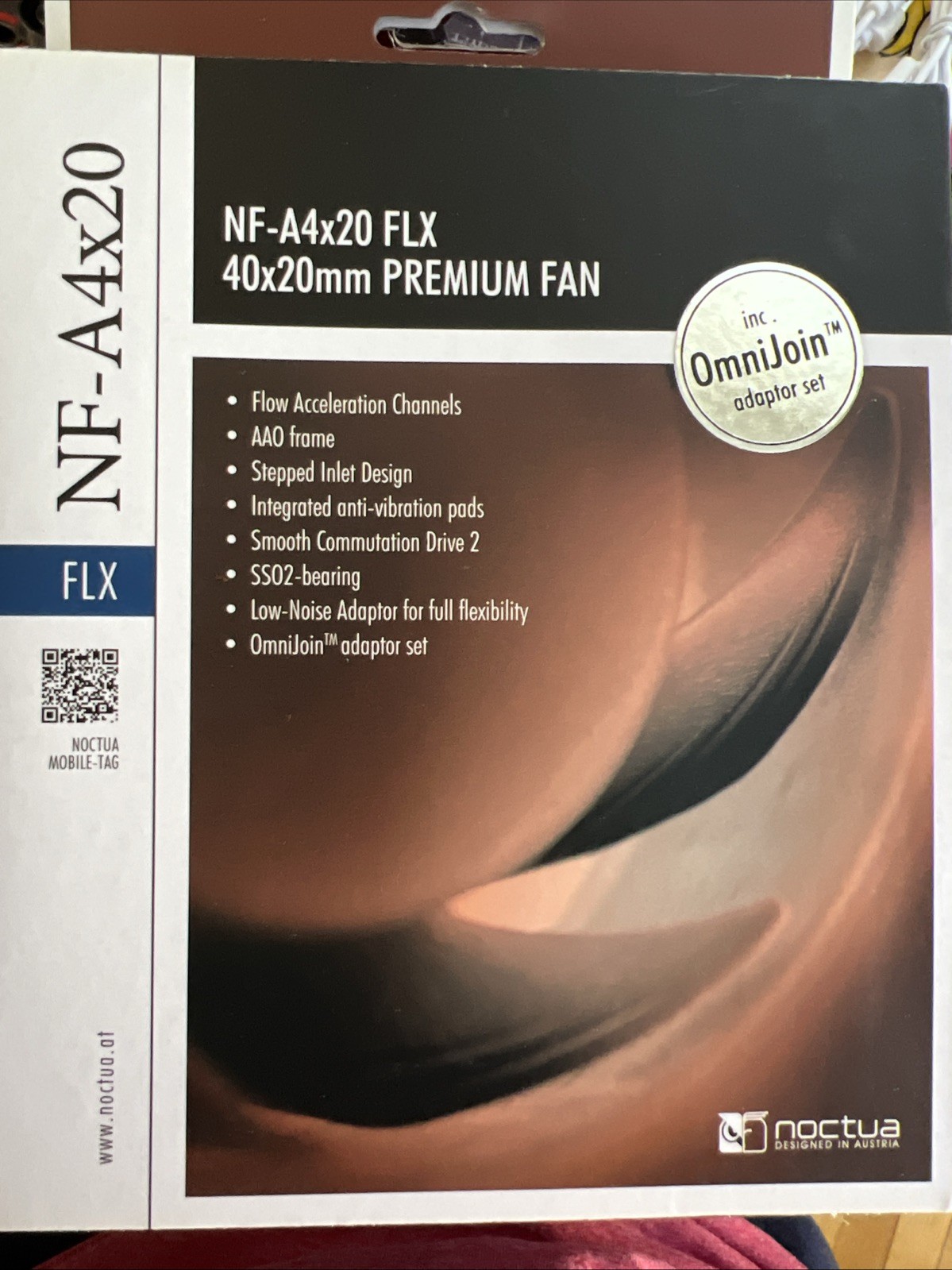 Noctua NF-A4x20 FLX 40x20mm Premium Quiet - Brown New In Box