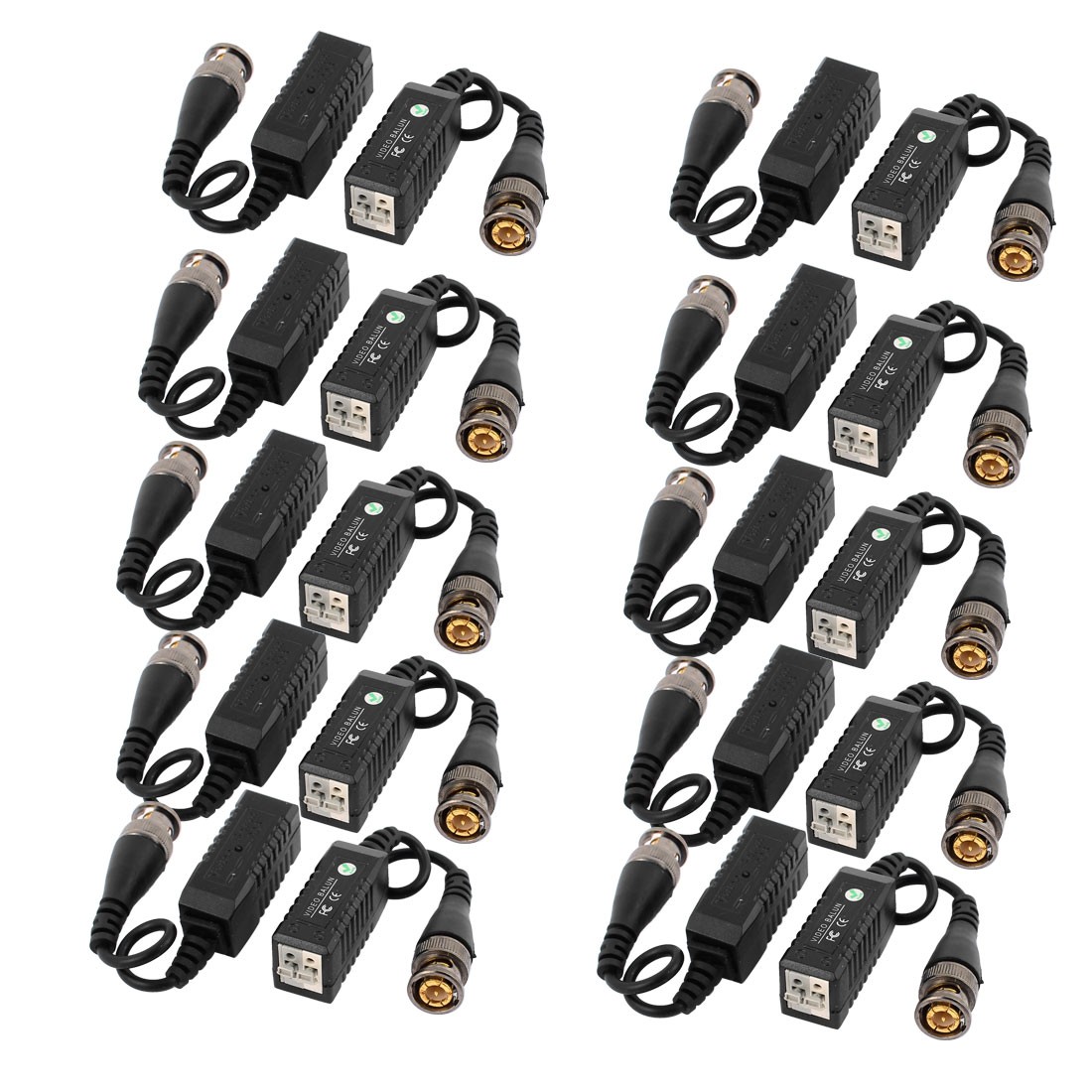 20 Pcs Single Channel Passive HD CCTV Video Balun Transceiver UTP Transmission