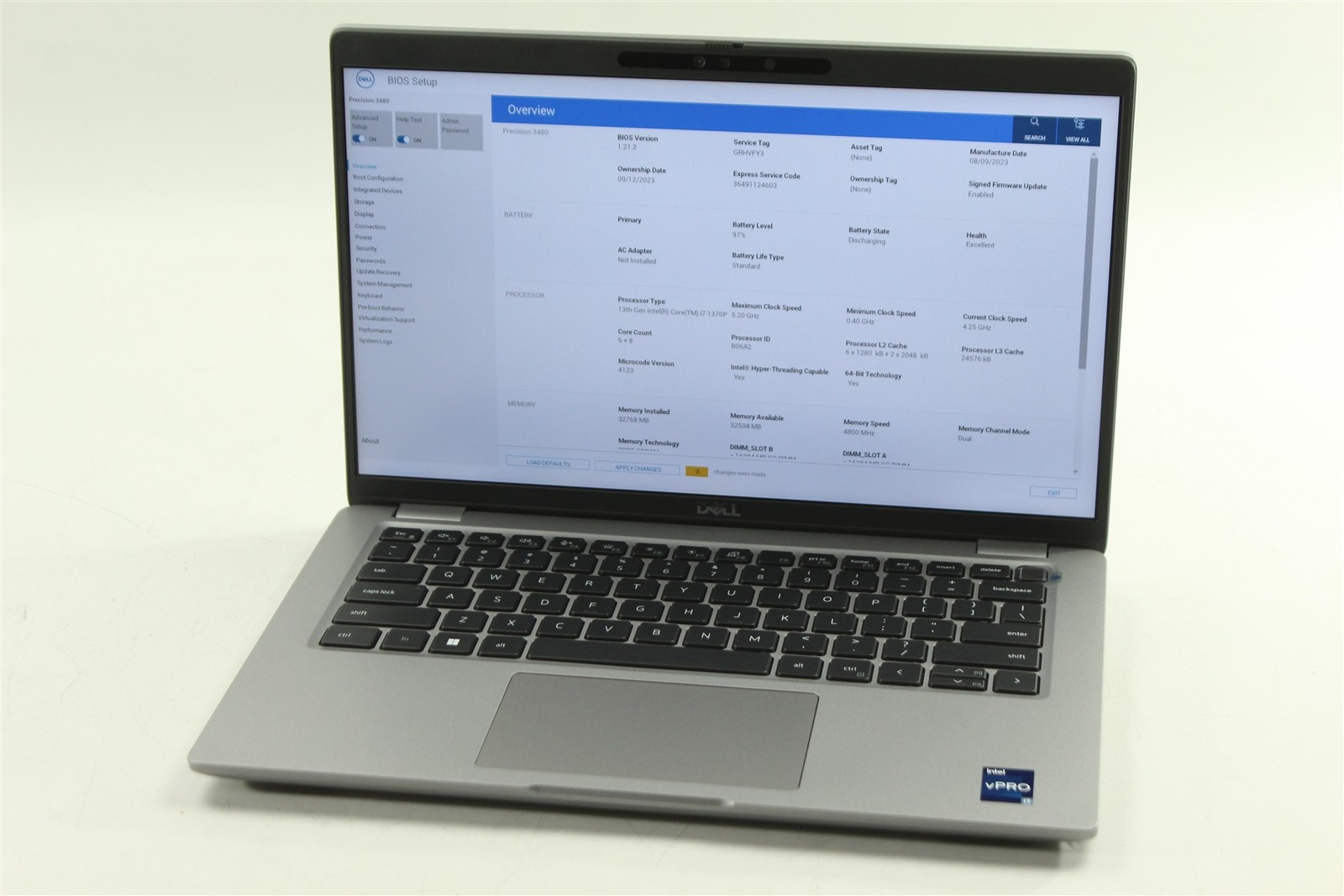 Dell Precision 3480 14" FHD Touch i7-1370P 256GB SSD 32GB RAM RTX A500 W11P