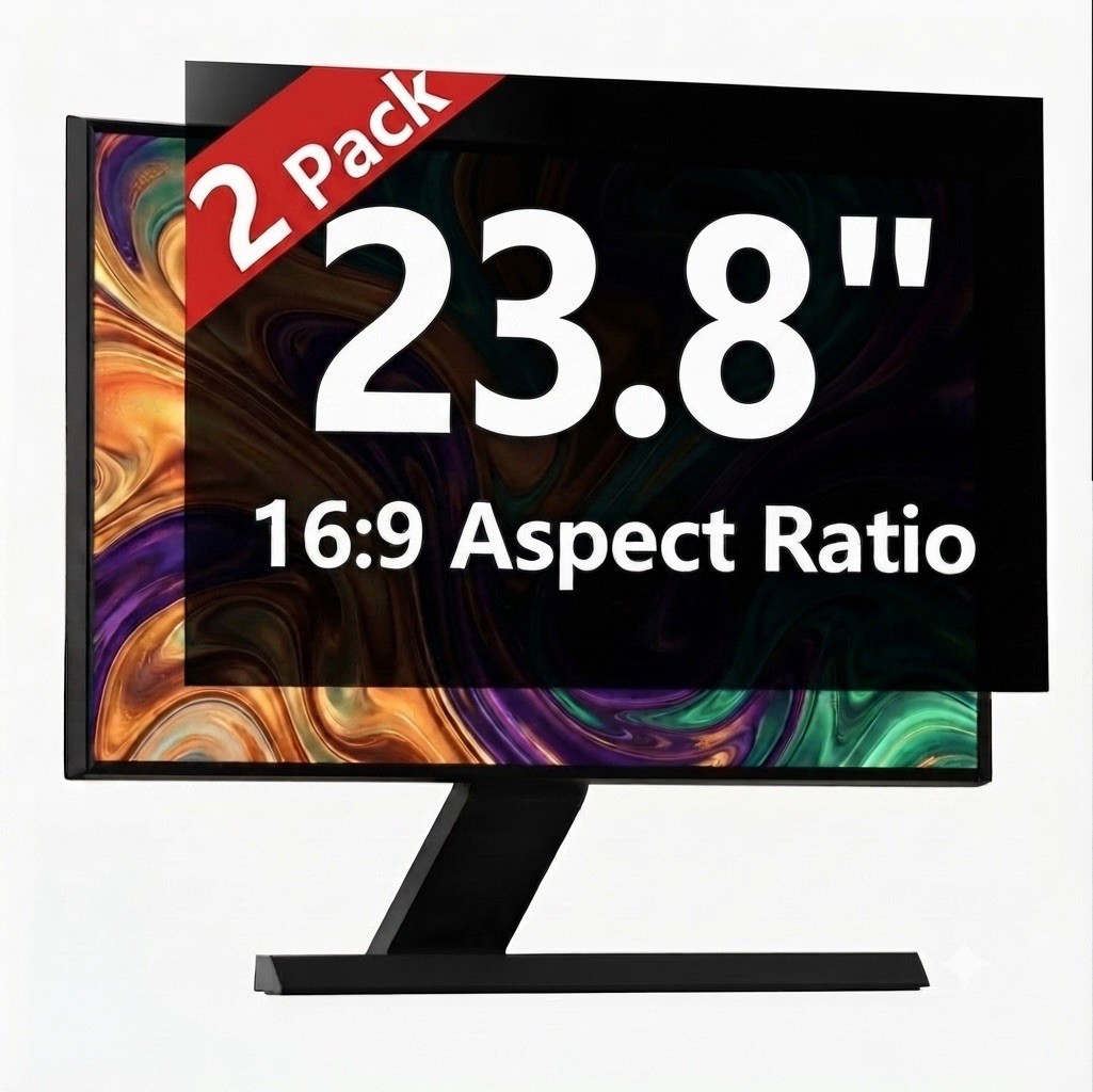 RedANGEL 2-Pack 23.8" Computer Privacy Screen 16:9 Anti-Spy Anti-Glare Filter⁠