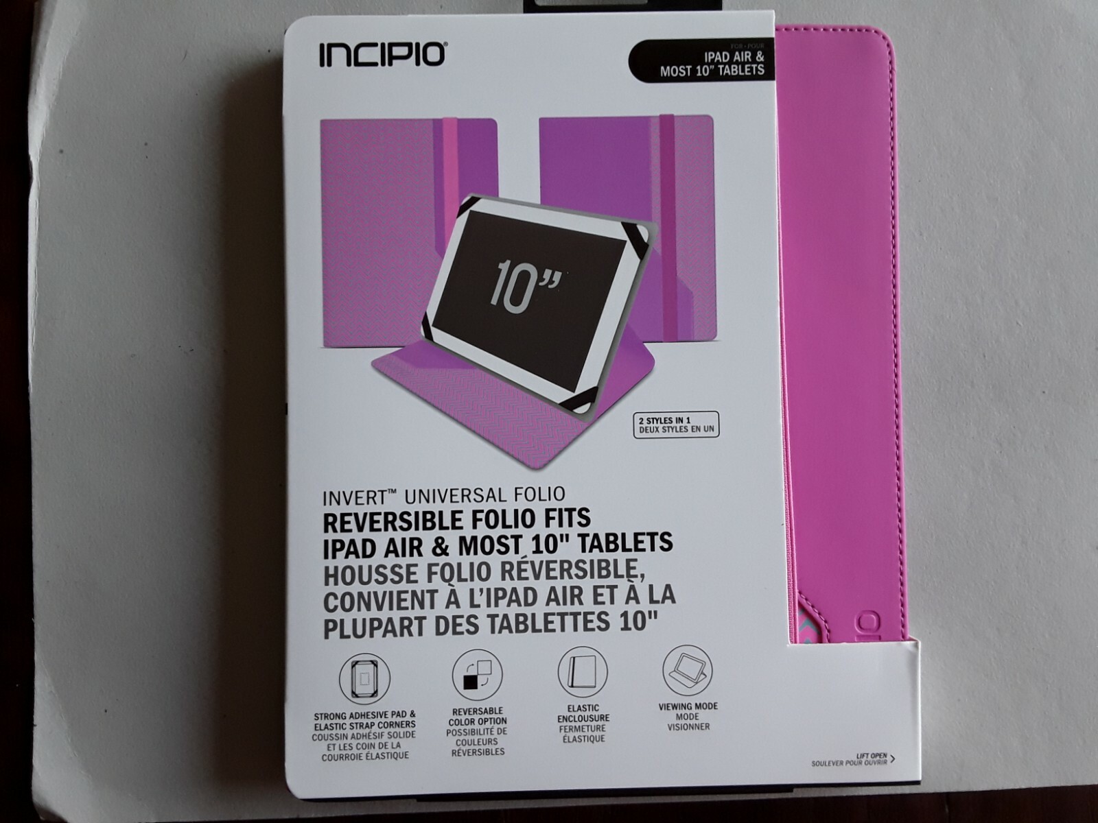 Incipio  Colors Universal Folio 10" Ipad Air Tablet Holder (Pink)