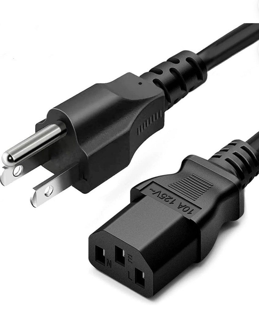 This item is a standard AC power cord, commonly used for electronics like...