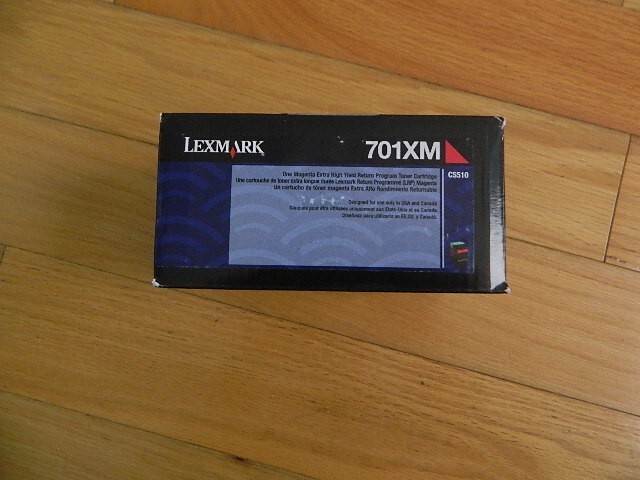 GENUINE LEXMARK EXTRA HI-YLD MAGENTA TONER CARTRIDGE 701XM CS510 FACTORY SEALED