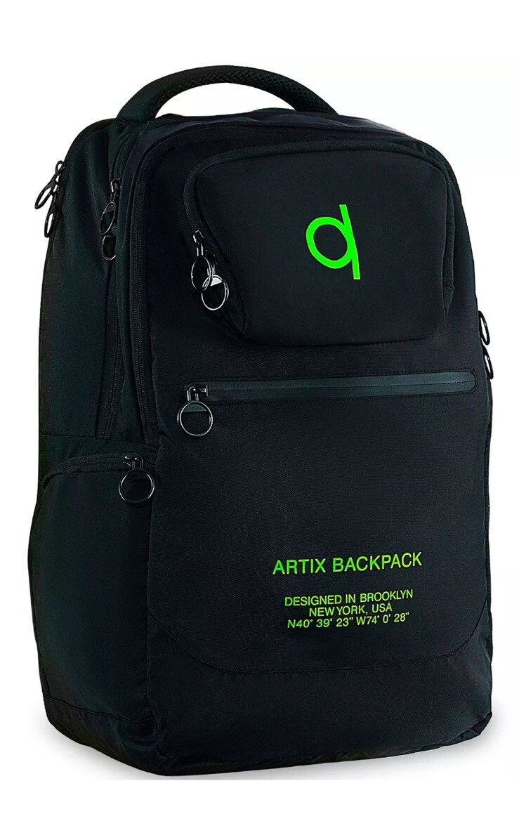 ARTIX® Waterproof Laptop Backpack for Men & Women | Large Black & Green 
