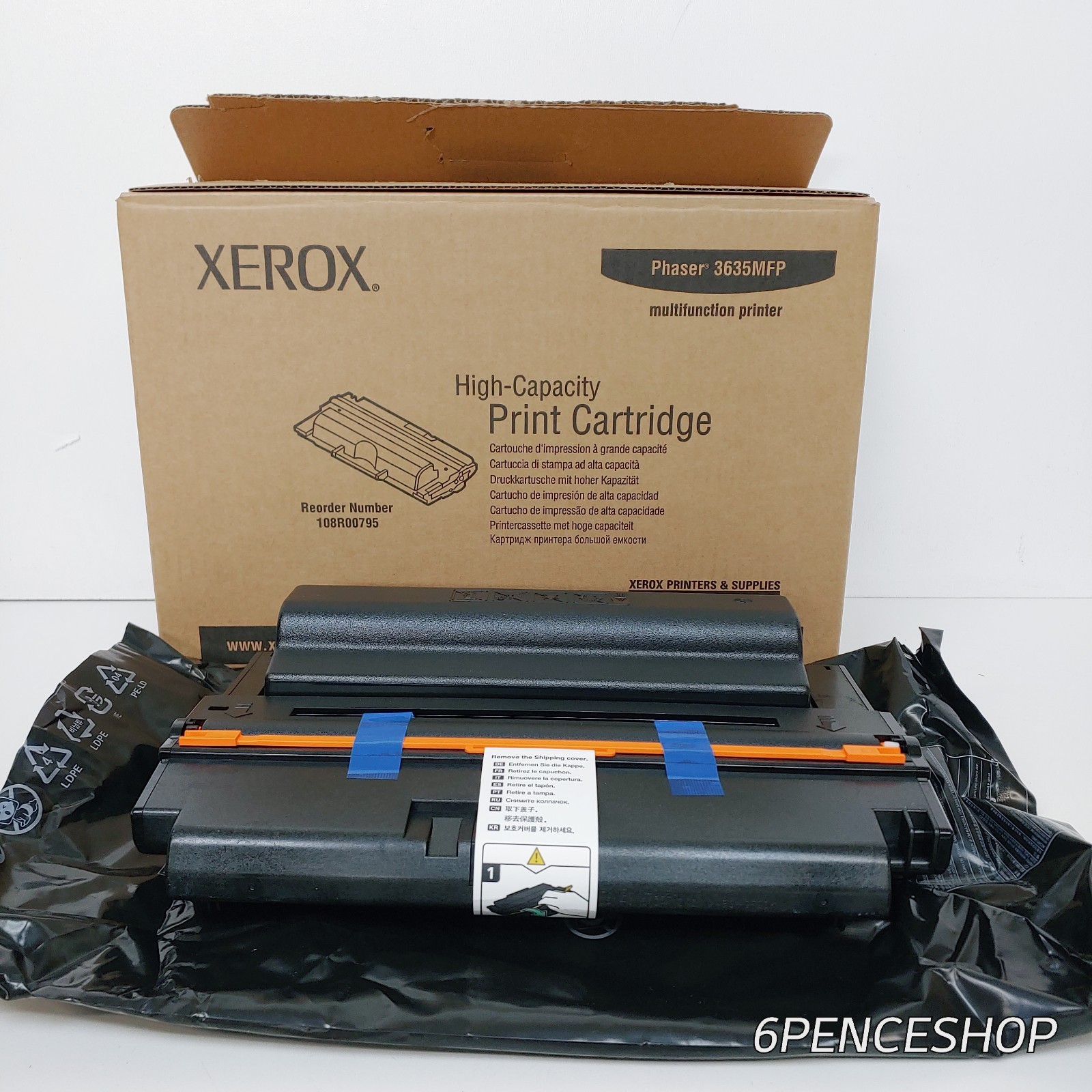 *Sealed in OB* XEROX 108R00795 Black High Capacity Cartridge