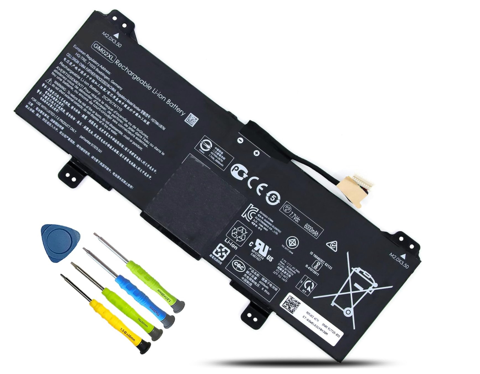 BOWEIRUI GB02XL GM02XL L42583-002 917725-855 Laptop Battery for HP Chromebook