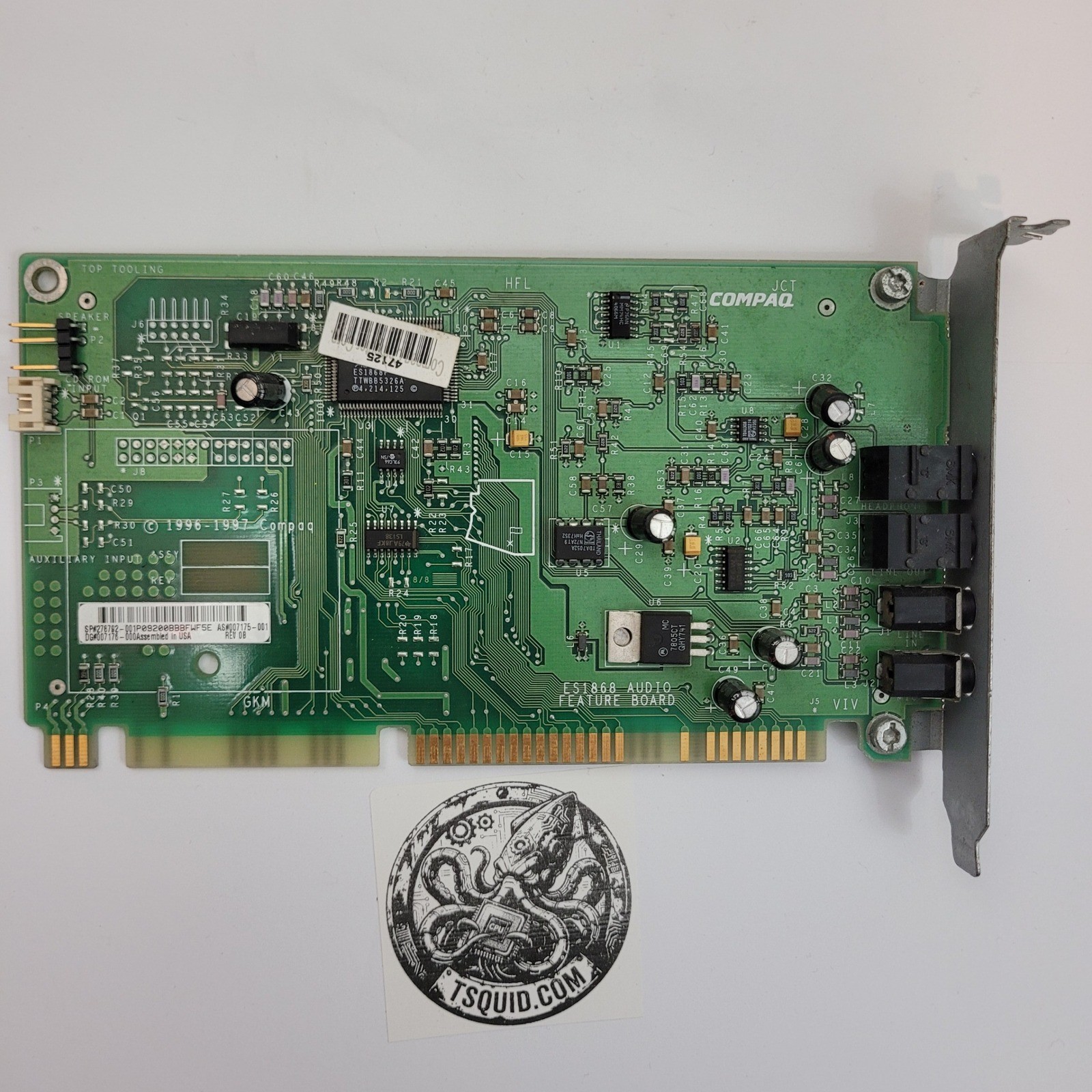 Compaq Sound Card ISA ES1868 Audio Feature Board X071 007177-001 Vintage PC
