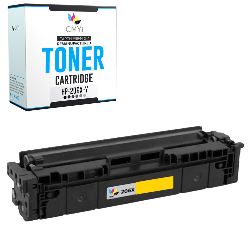 1PK CMYi Replacement 206X Yellow Toner for HP Color LaserJet Pro M255dn M255nw