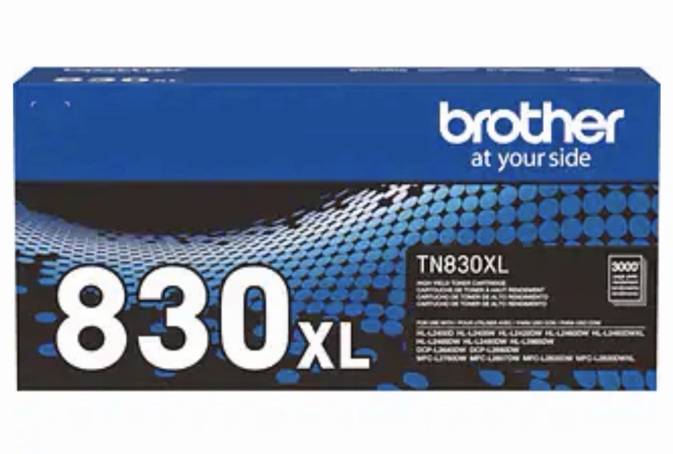 Brother Genuine TN830XL High Yield Black Toner Cartridge TN-830XL