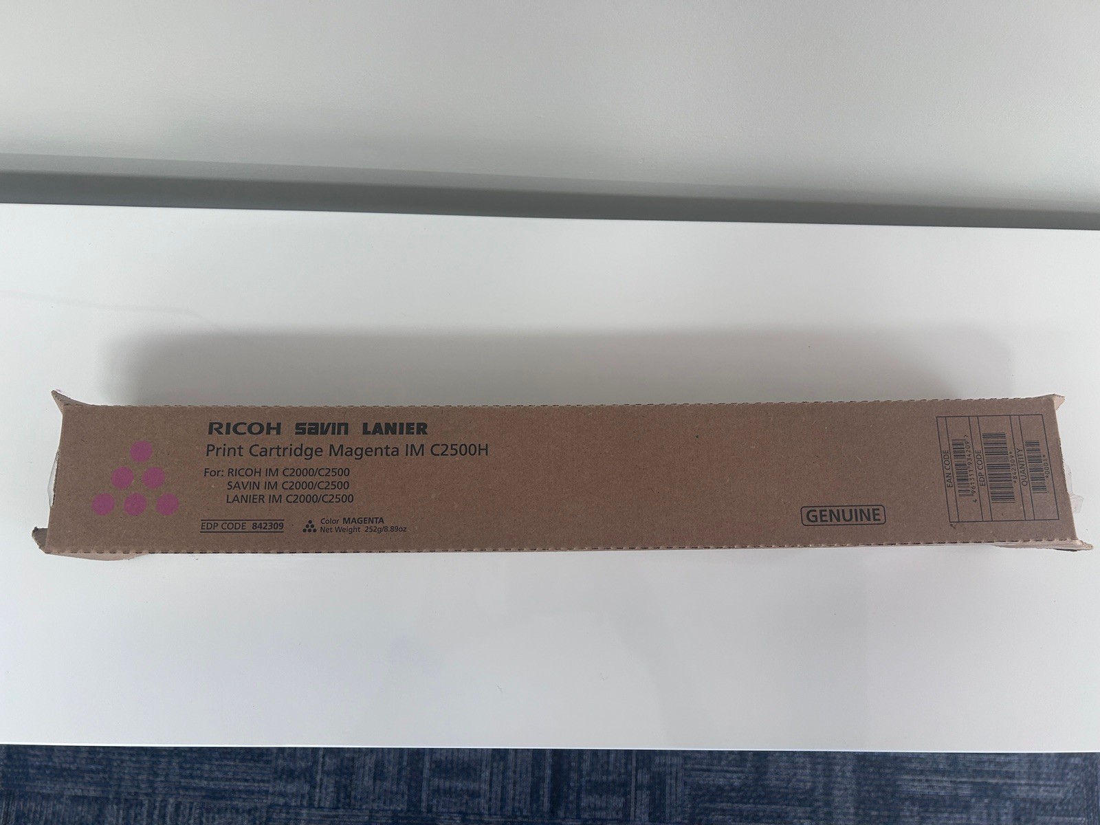 GENUINE RICOH SAVIN LANIER 842309 (IM C2000/C2500) MAGENTA TONER CARTRIDGE