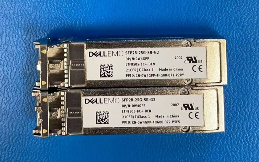 LOT OF 2 Dell EMC 0W4GPP SFP28-25G-SR-G2 850nm Optical Transceiver SFP W4GPP