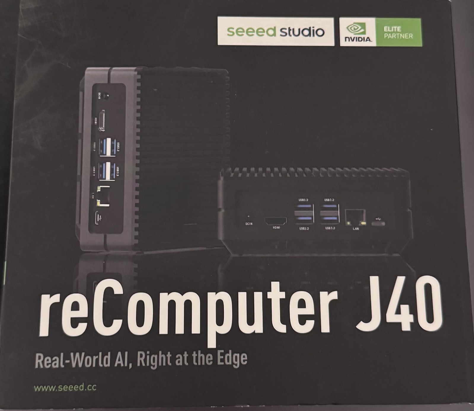Seeed Studio reComputer J4011 NVIDIA Jetson Orin NX 8GB 128GB SSD + Adapter