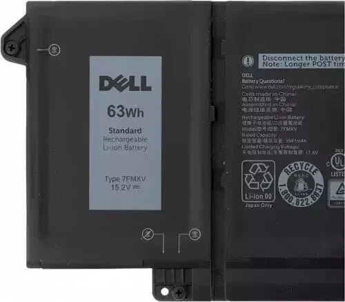 NEW Genuine 63Wh 7FMXV Battery For Dell Latitude 7520 7420 7320 5320 TN2GY 9JM71