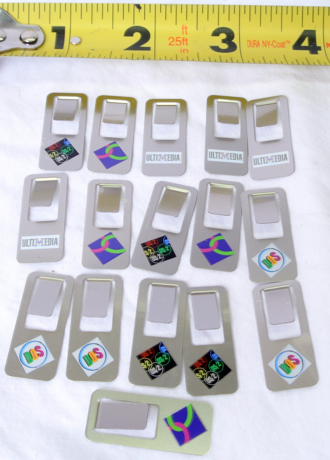 IBM OS/2 DOS Advertising Markclip Paperclips Vintage New Old Stock Lot of 16