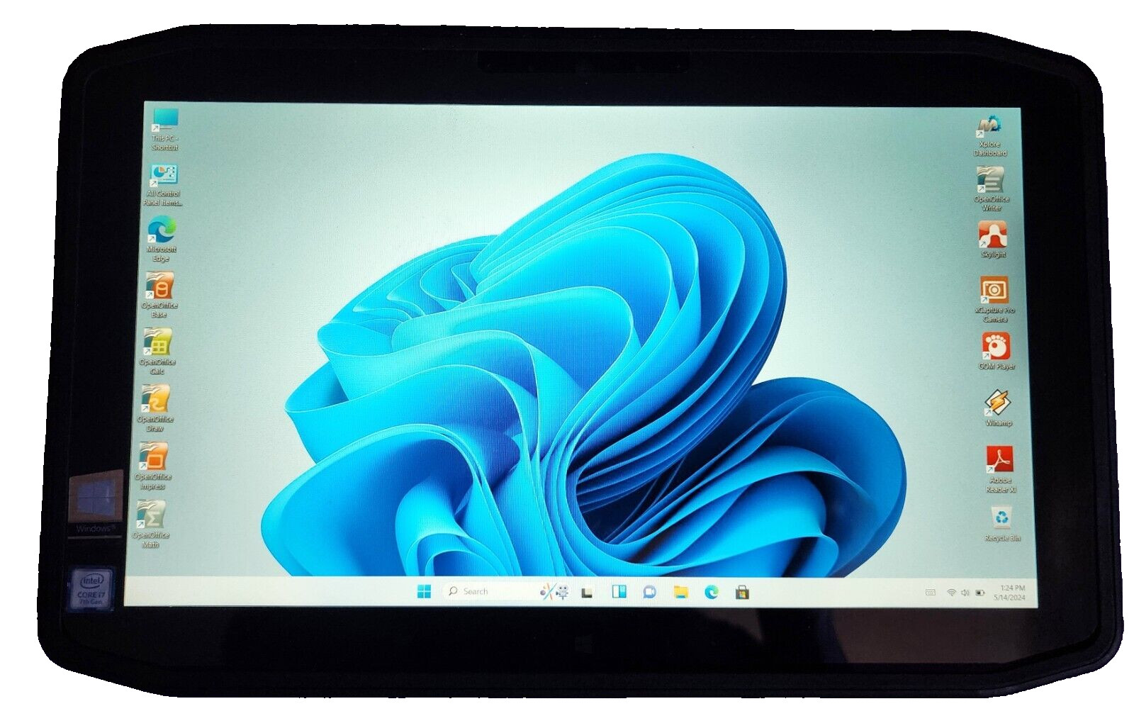 Motion/Xplore/Zebra XSlate R12/iX125R1 Corei7 7500U 2.7GHz 8gb 500gb SSD Win 11