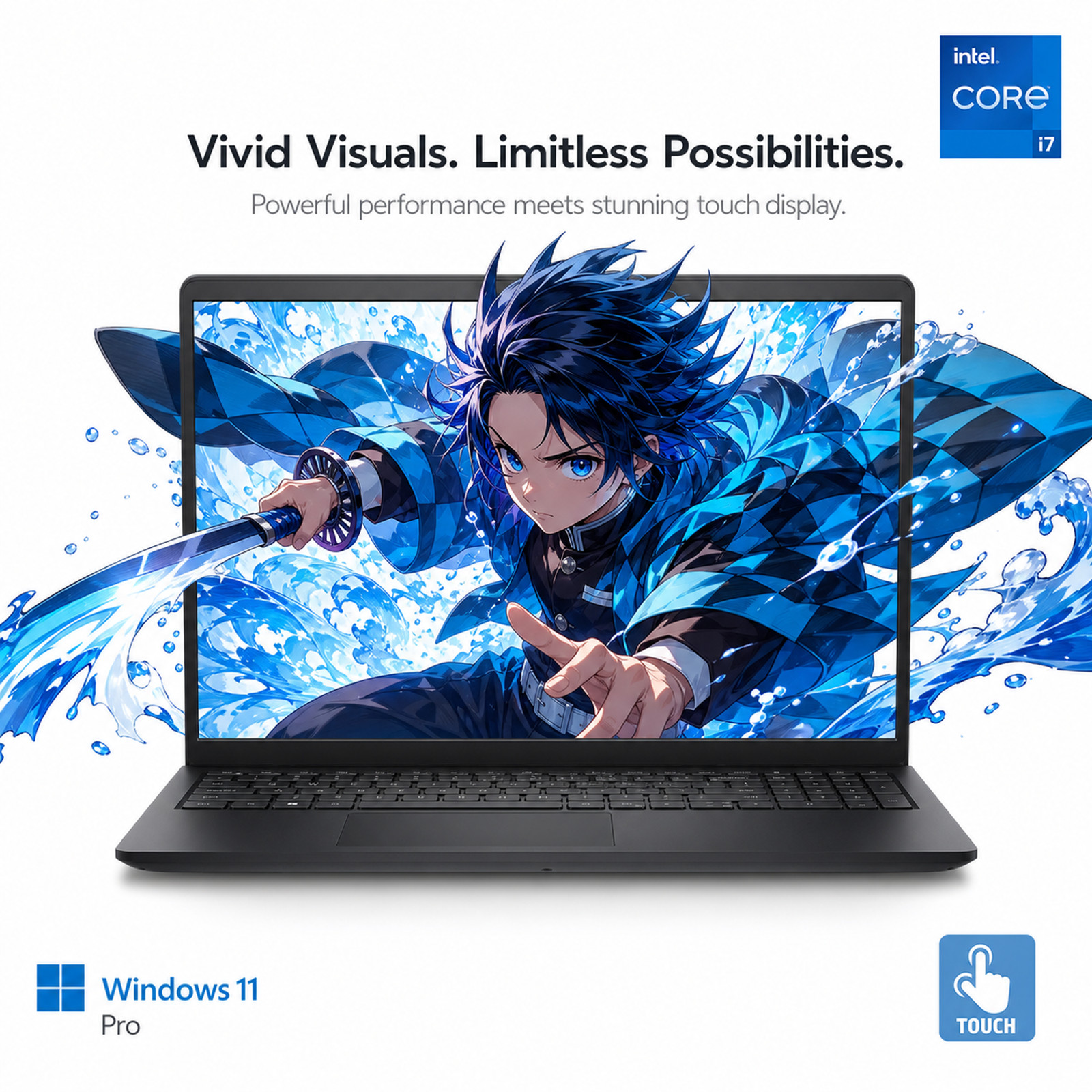 Ultra Thin 15.6" Laptop Windows11 Intel Celeron N5095 16GB RAM 512GB SSD