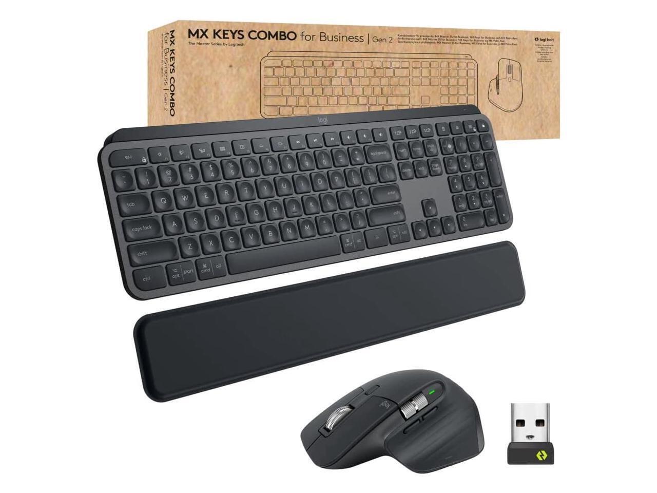 Logitech MX Keys Combo Wireless Keyboard and Wireless Mouse 920010923