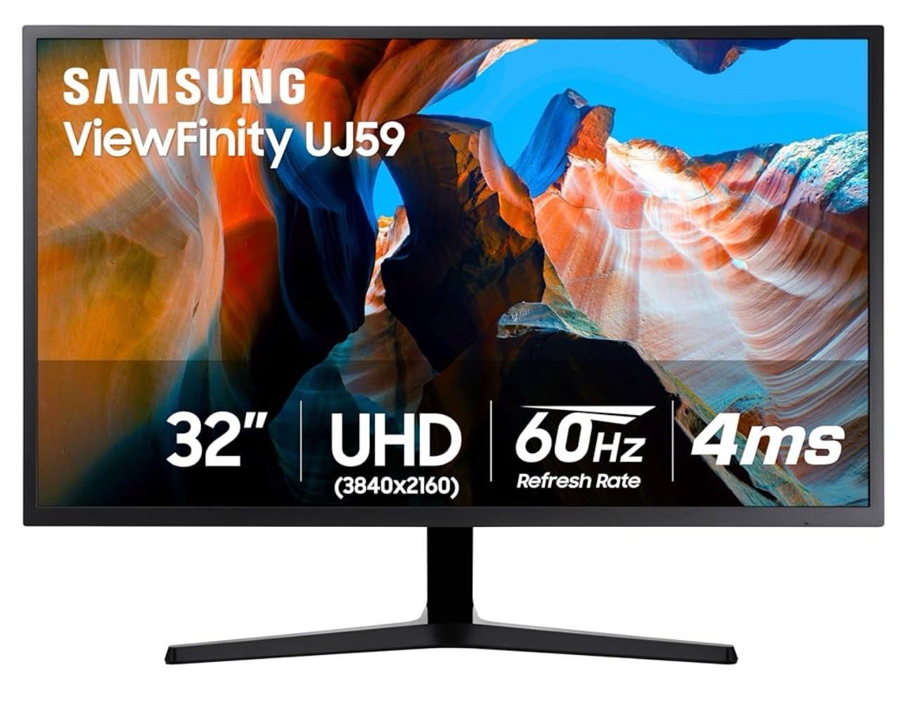 SAMSUNG 32" UJ59 Series 4K UHD (3840x2160) Computer Monitor LU32J590UQNXZA