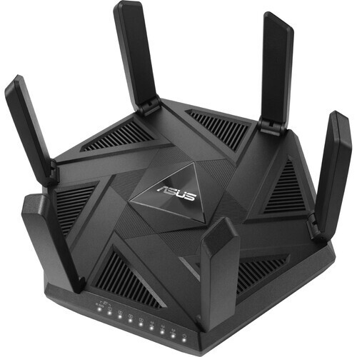 ASUS RT-AXE7800 AXE7800 Wireless Tri-Band 2.5G / 1G Router Black Up to 7780 Mb/s