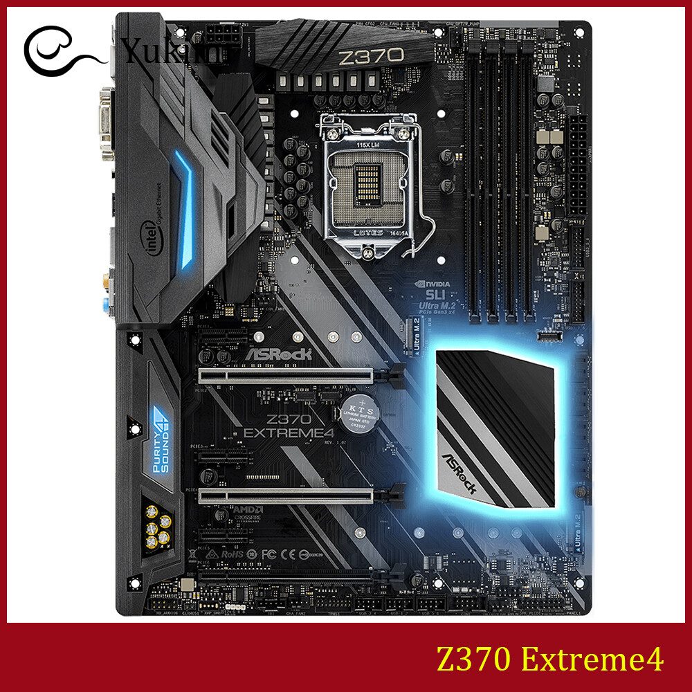 FOR ASROCK Z370 Extreme4 LGA 1151 64GB VGA DVI HDMI Motherboard Test OK