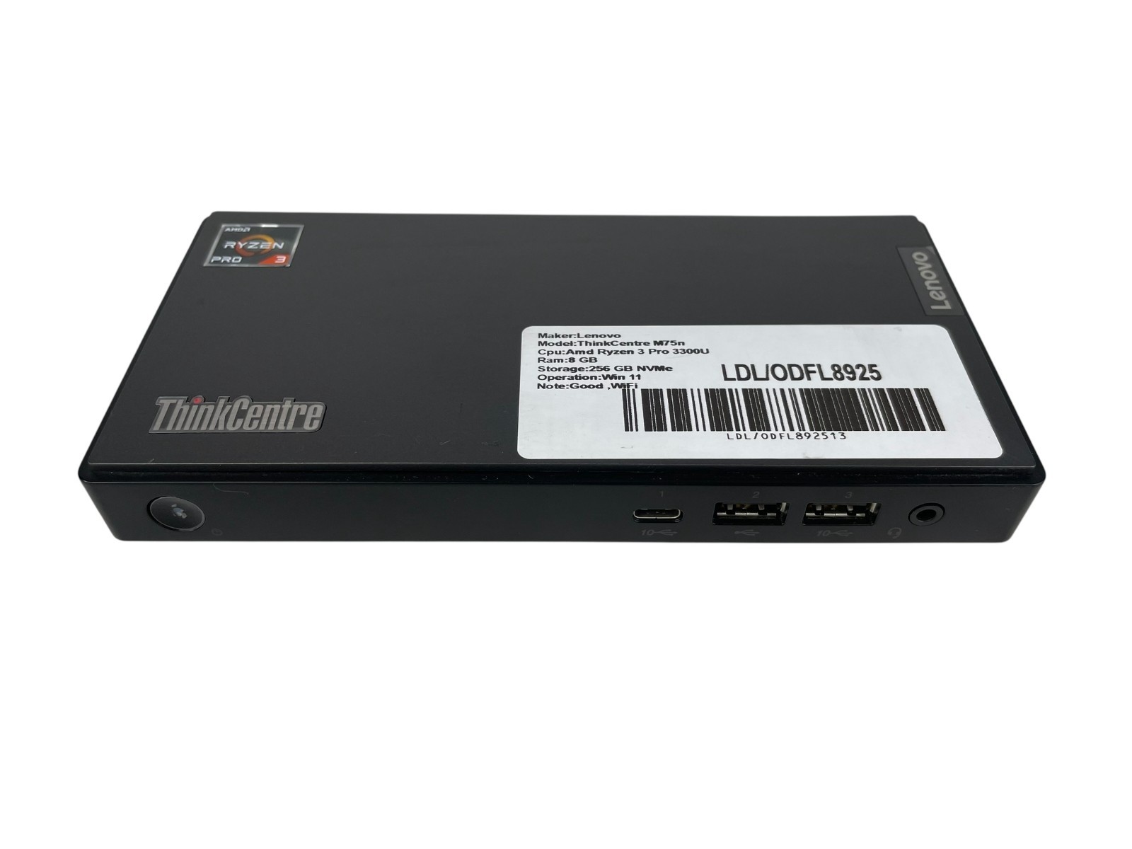 Lenovo ThinkCenter M75n Amd Ryzen 3 Pro 3300U 8GB  256 GB NVMe WIN 11