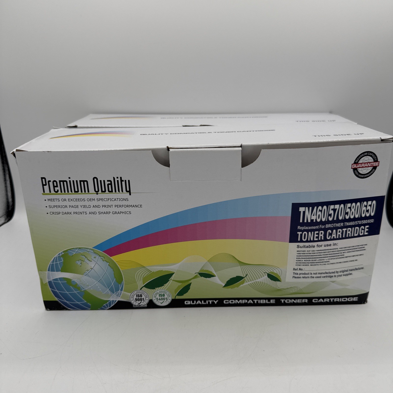 2PK TN460 TN-460 Toner Cartridge For Brother HL-1440 HL-P2500 MFC-8500 MFC-8600