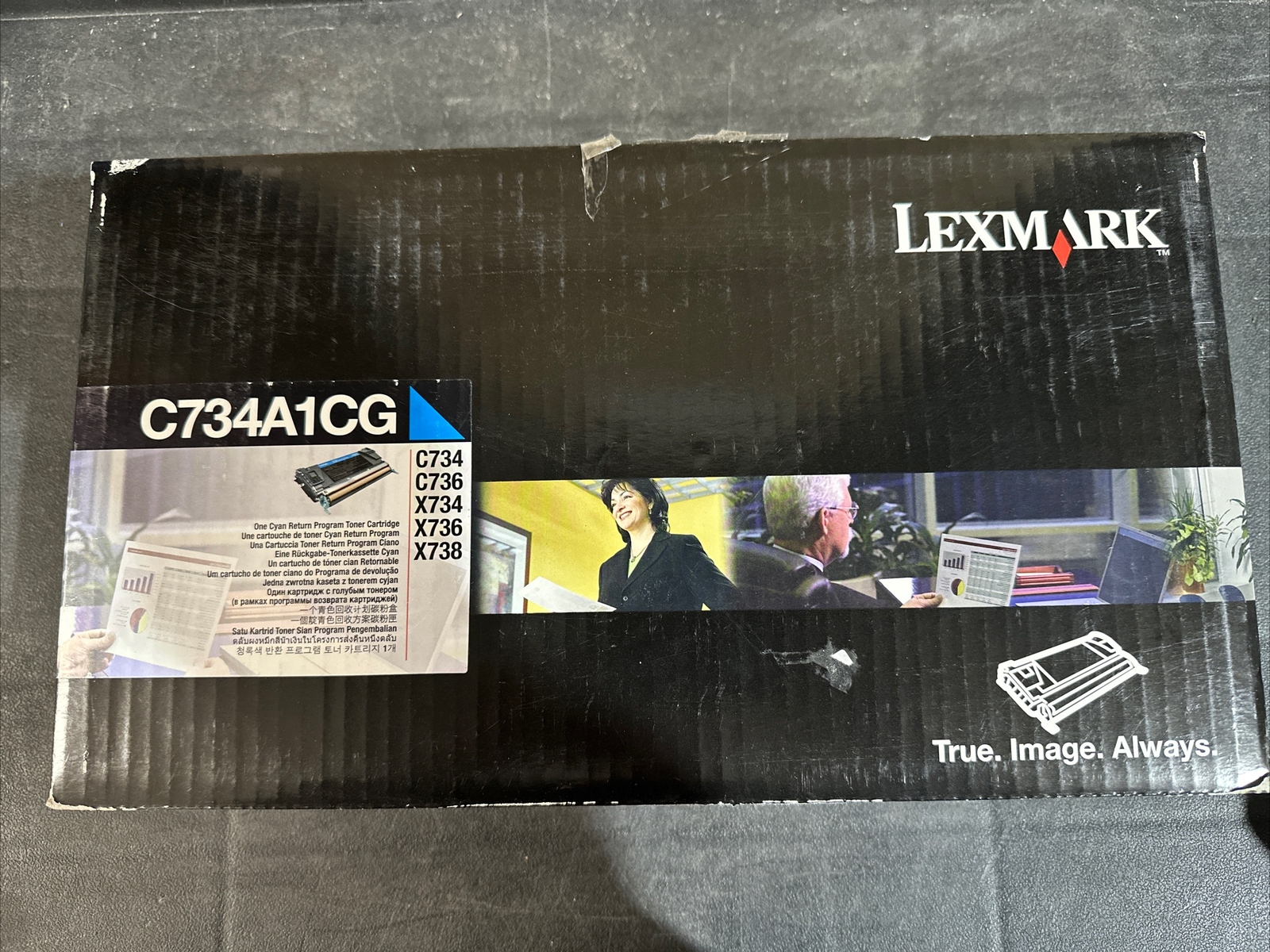Genuine Lexmark C734A1CG Cyan Toner Cartridge