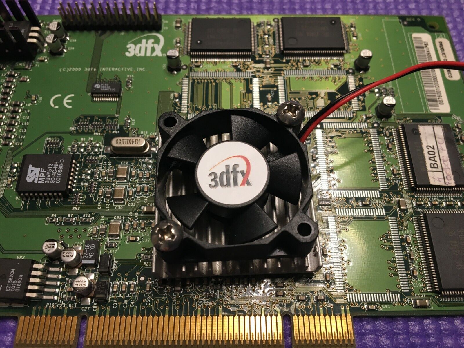 3DFX Voodoo 3 2000 AGP and or PCI GPU Cooling Fan (VIDEO CARD NOT INCLUDED)
