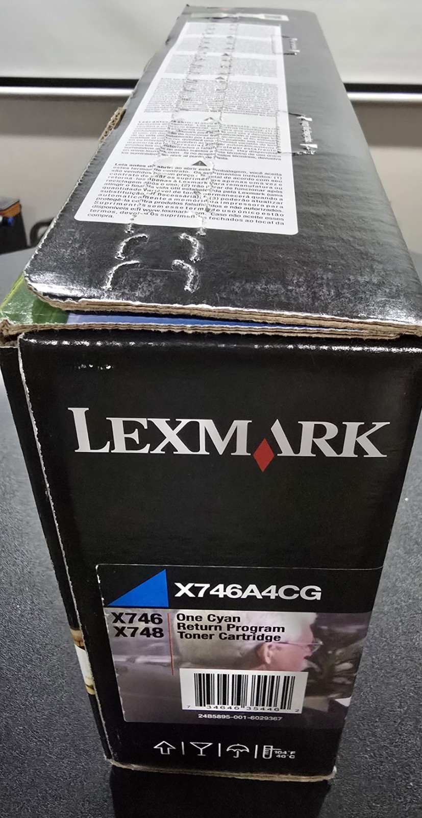 Brand New Sealed Lexmark X746A4CG Cyan Toner Cartridge X746, X748