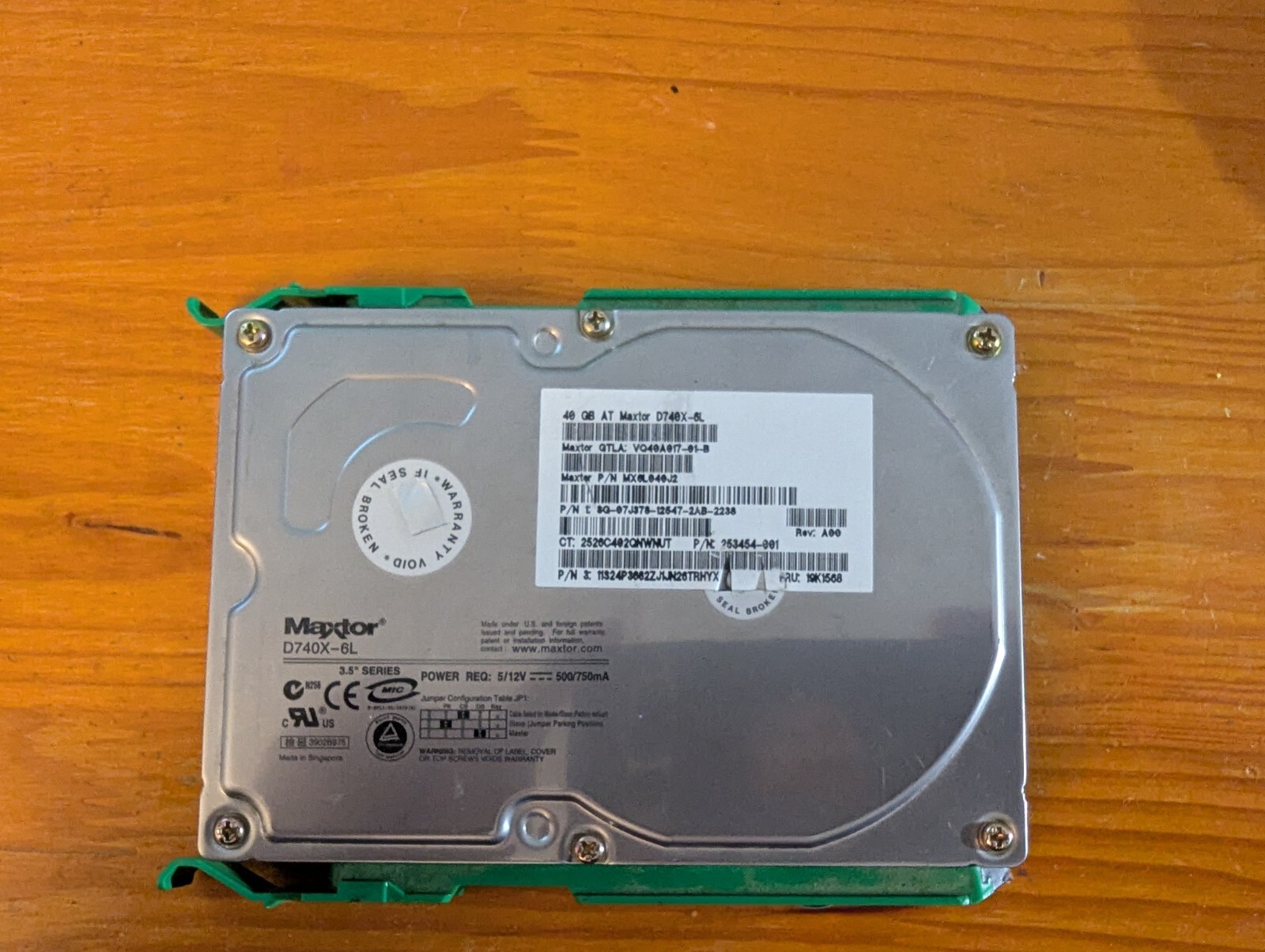 Maxtor D740X-6L 40GB Drive